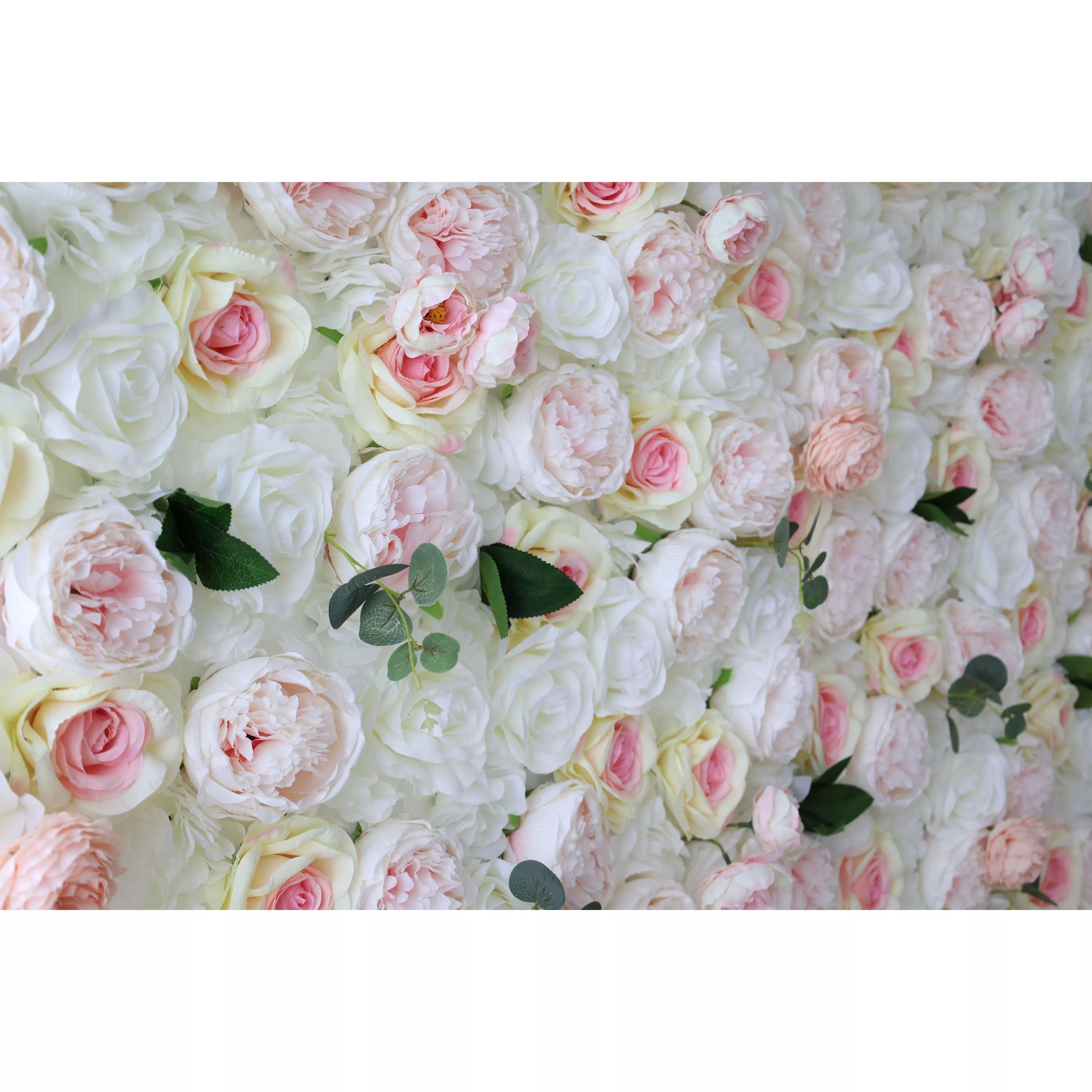Valar Flowers roll up fabric artificial flower wall for wedding backdrop, floral design VF-1094