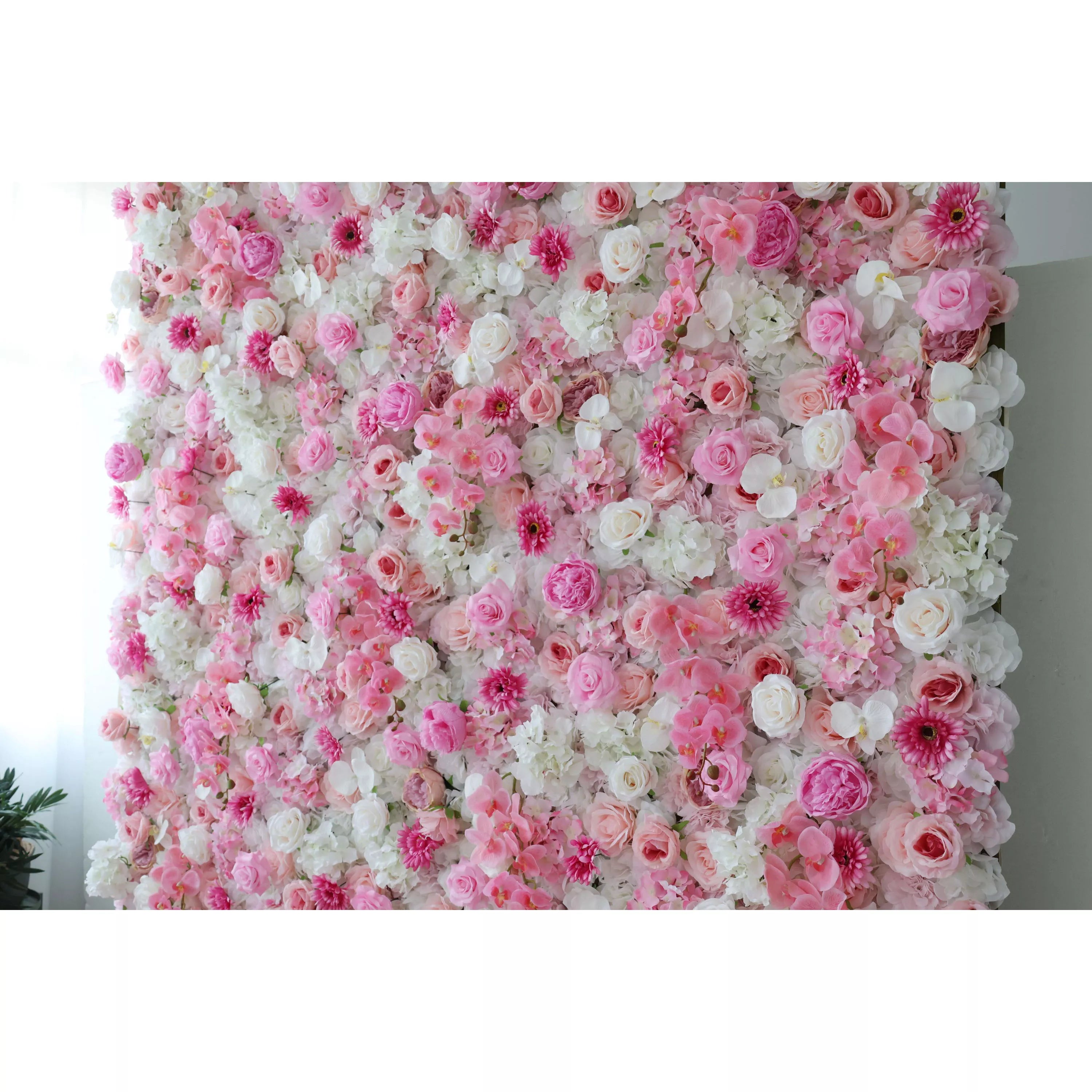 ValarFlowers Artificial Floral Wall Backdrop: Serenity Blossom: A Spa-Inspired Ode to Tranquility and Elegance-VF-287