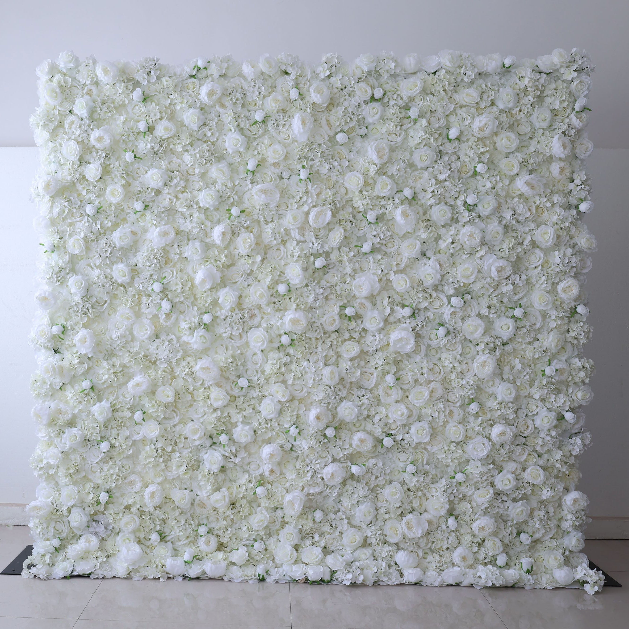 Fleurs Valar retrousser tissu fleur artificielle mur toile de fond de mariage, décor de fête florale, photographie d'événement-VF-377 