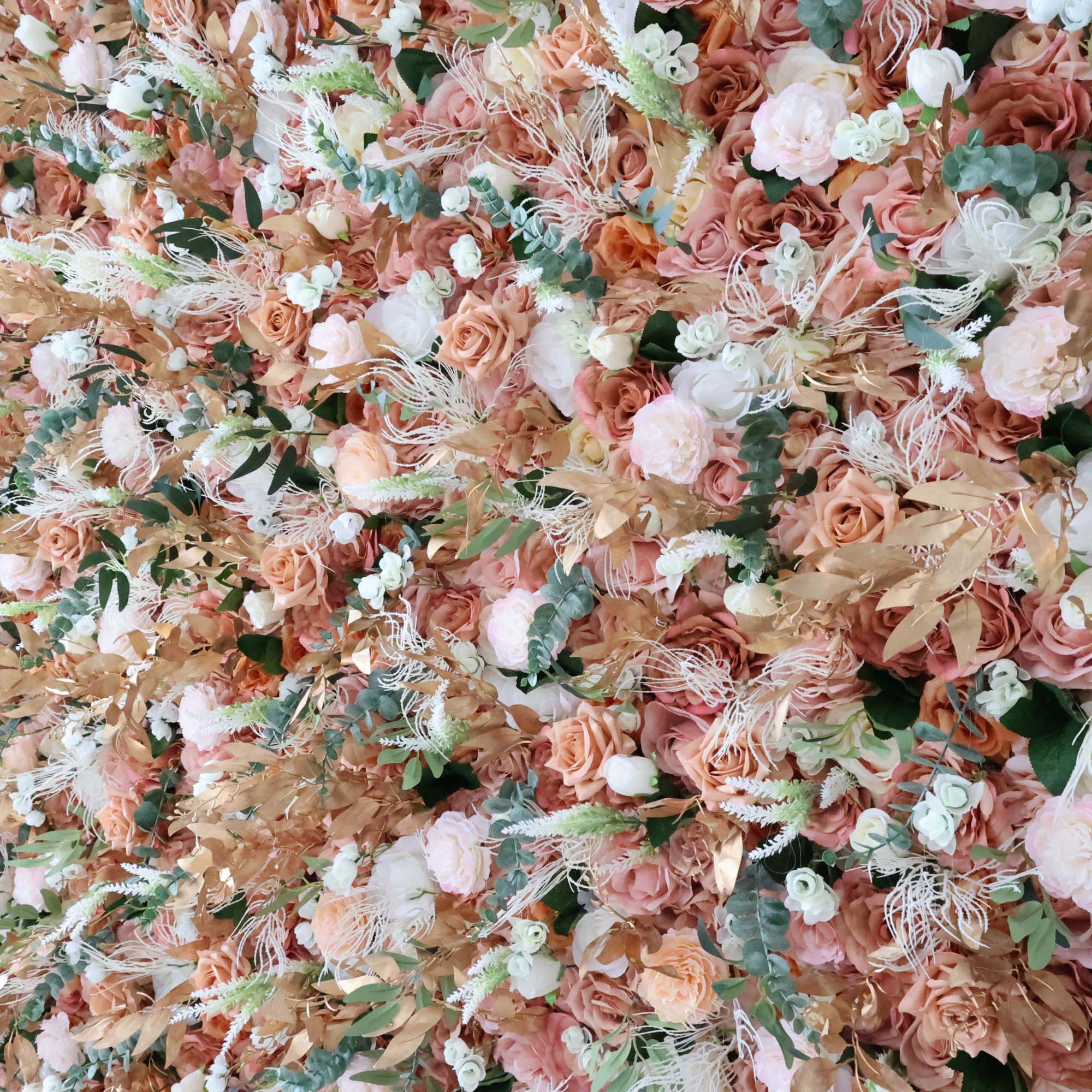 Fleurs Valar retrousser tissu fleur artificielle mur toile de fond de mariage, décor de fête florale, photographie d'événement-VF-301 