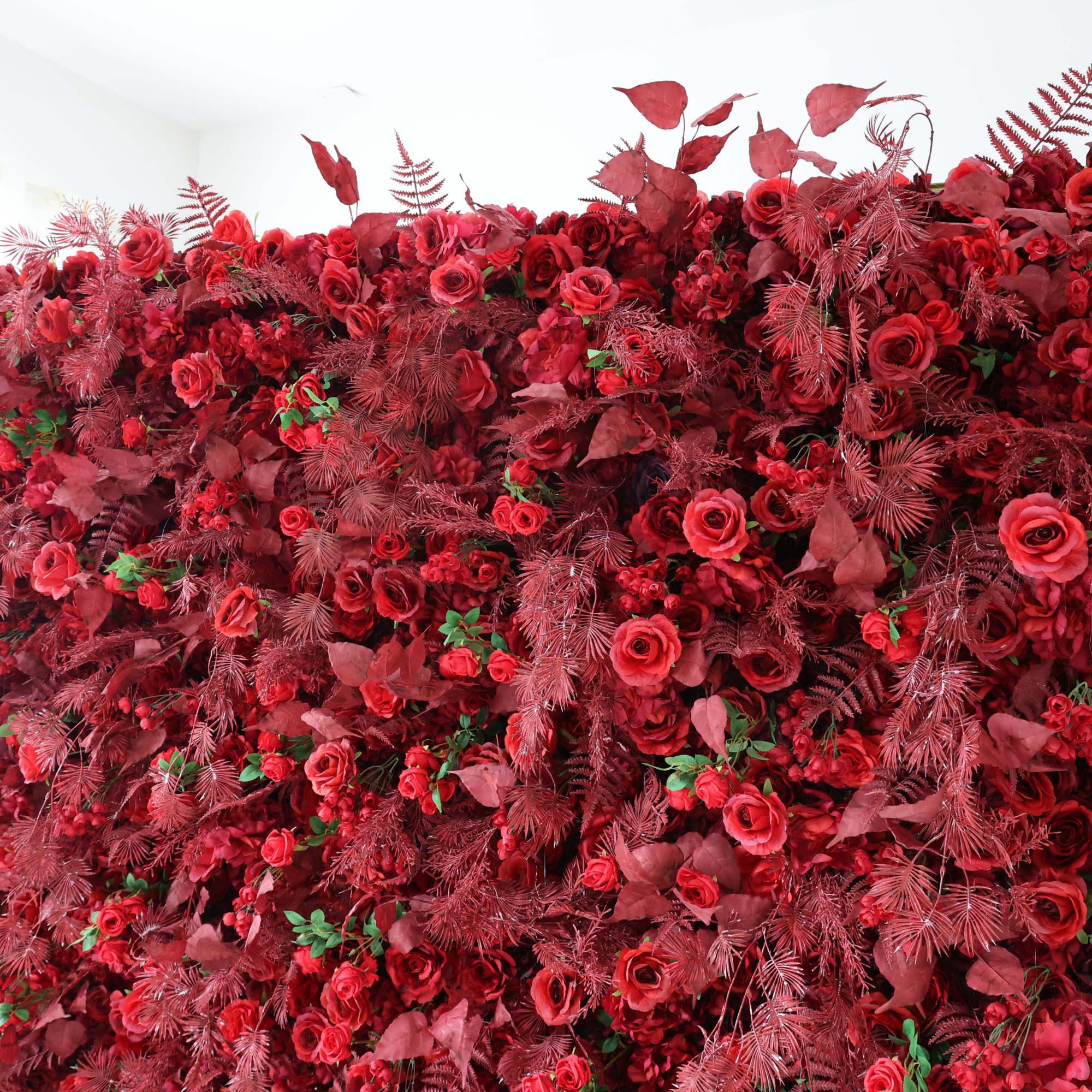 Fleurs Valar enroulables en tissu, mur de fleurs artificielles, toile de fond de mariage, décor de fête florale, photographie d'événement-VF-303 