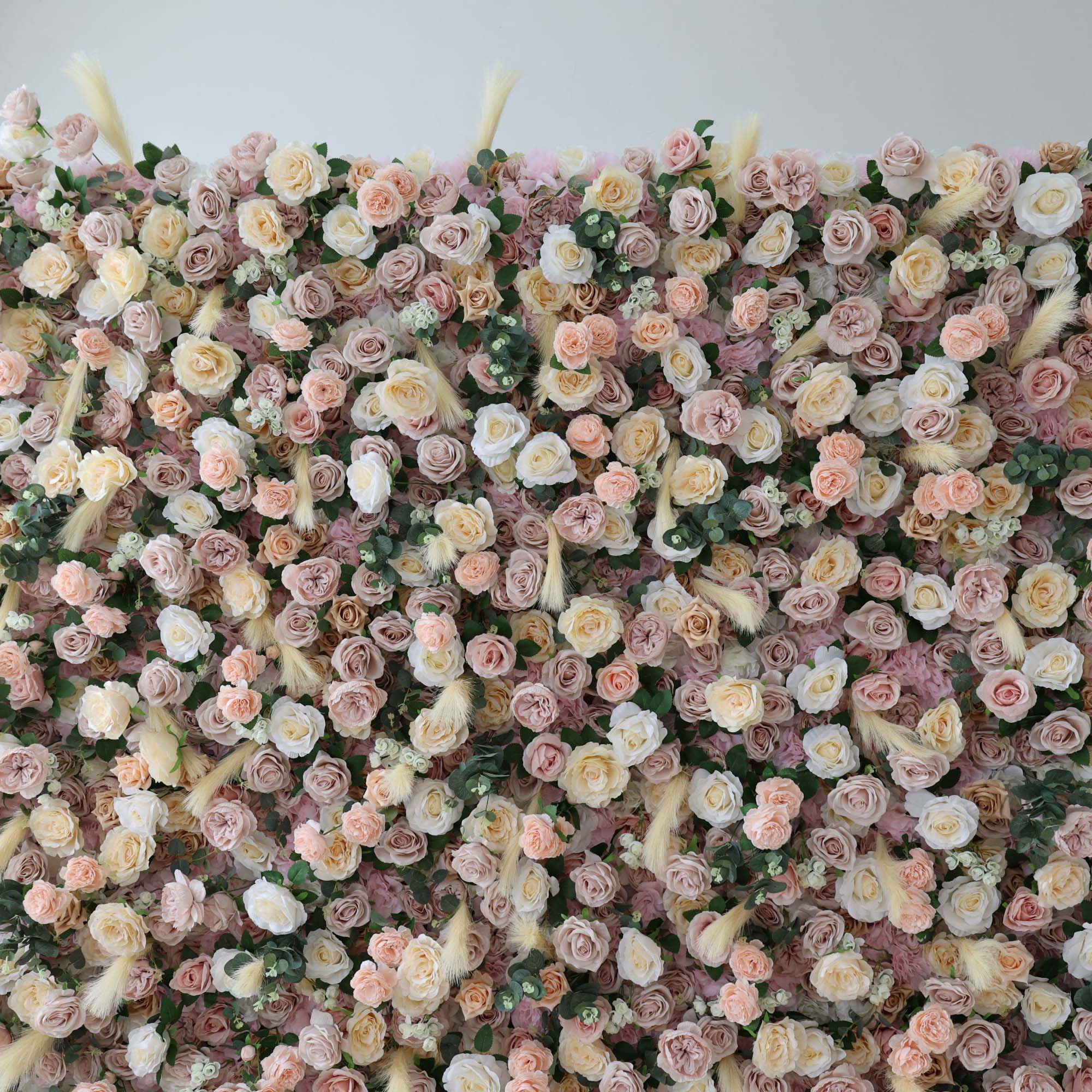 Fleurs Valar enroulables en tissu, mur de fleurs artificielles, toile de fond de mariage, décor de fête florale, photographie d'événement-VF-302 