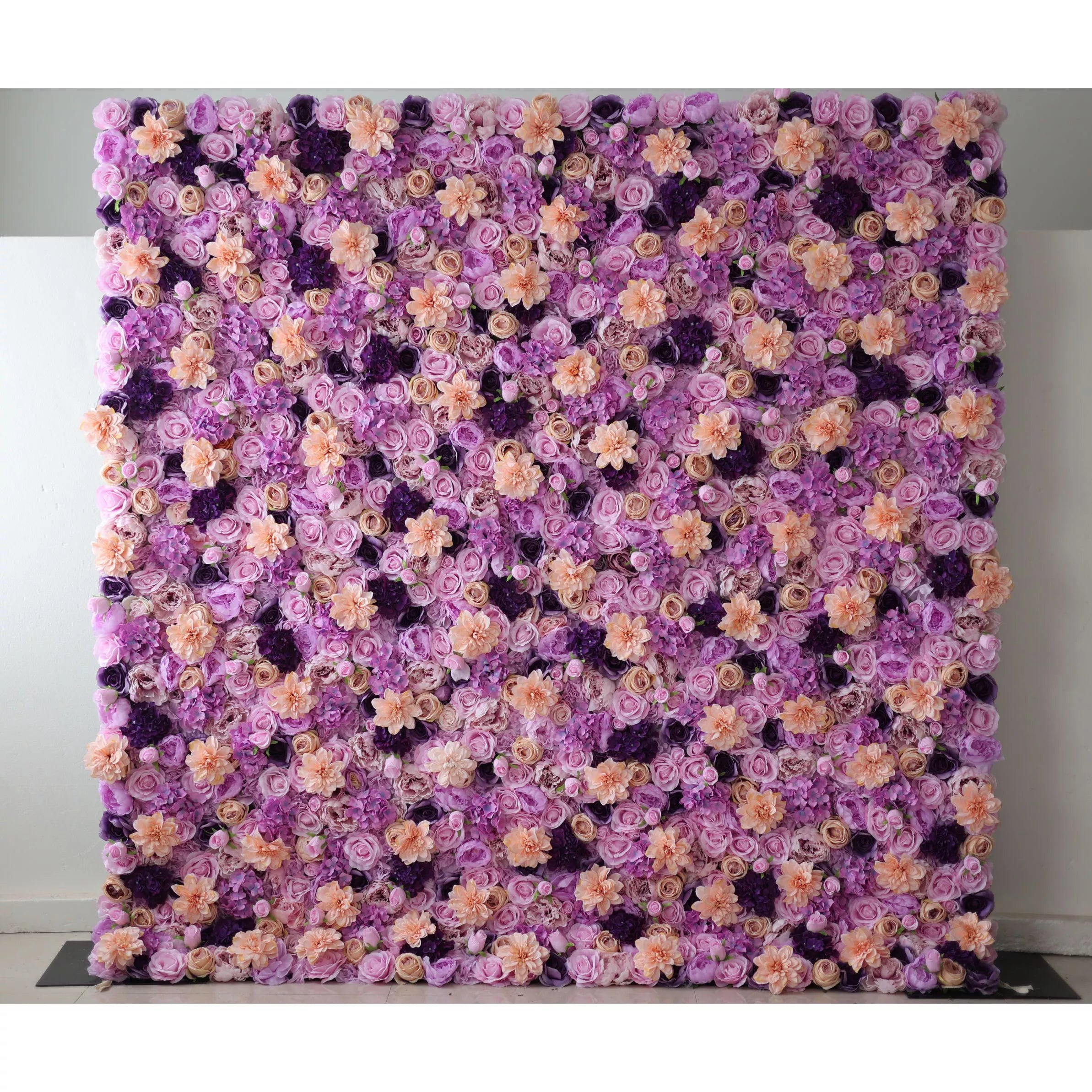 Valar Flowers Lavender Dreamscape : Une symphonie luxuriante de fleurs violettes et pêche – Élégance ultime dans l’art floral-VF-206