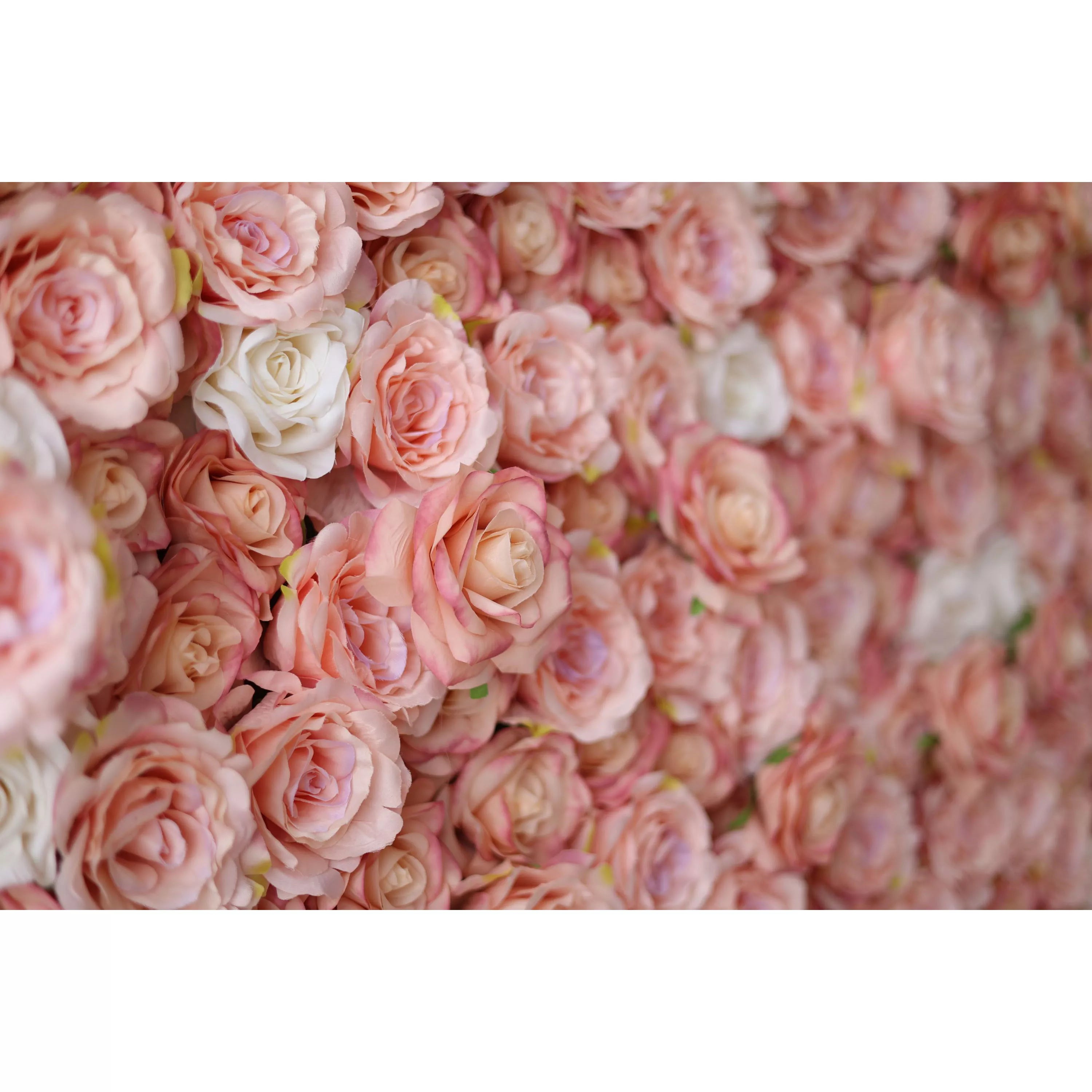 زهرة الفالار لفة النسيج الاصطناعي الوردي والشرقي الوردي والأبيض جدار زهرة خلفية الزفاف ، ديكور حزب الأزهار ، الحدث