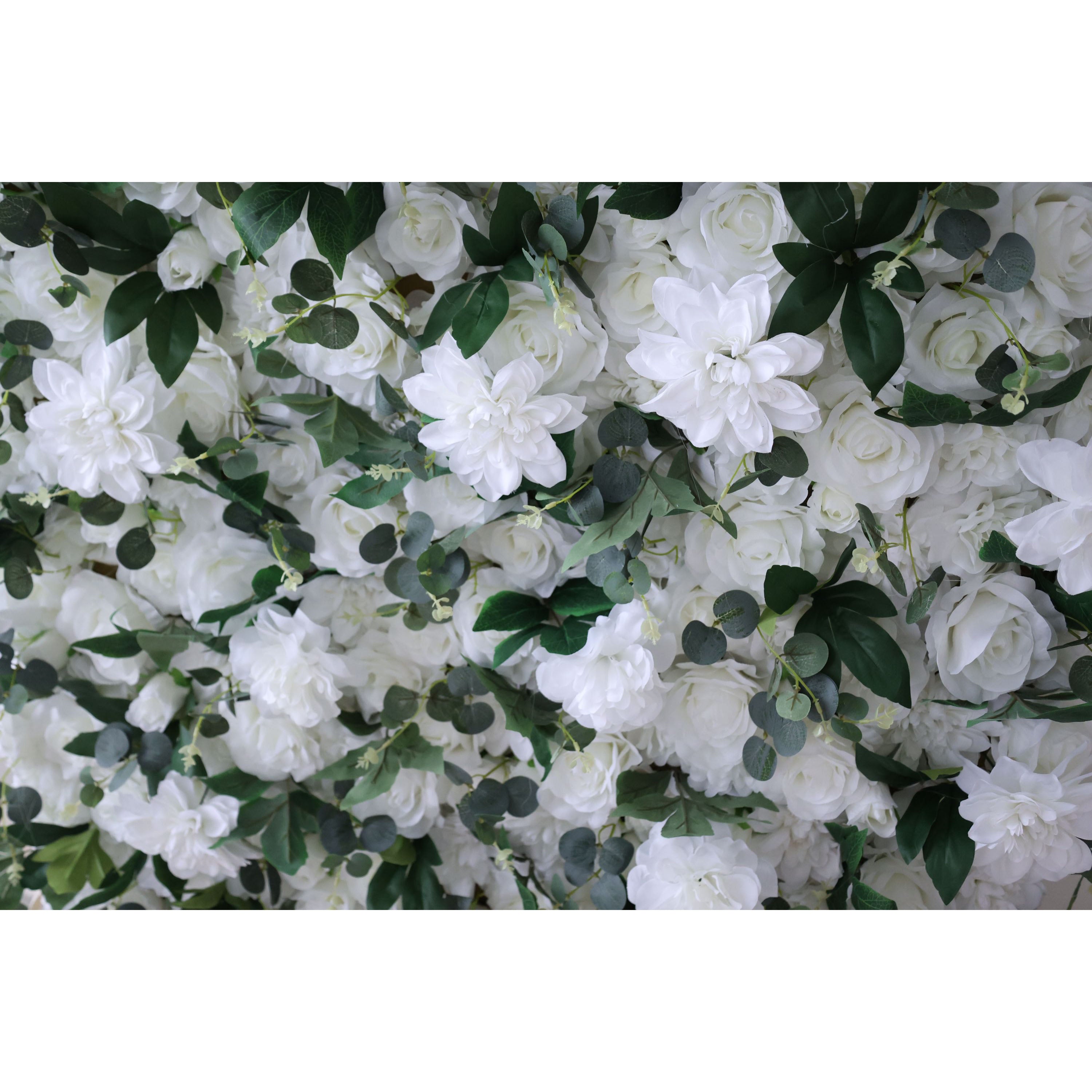 Fleurs Valar retrousser tissu fleur artificielle mur toile de fond de mariage, décor de fête florale, photographie d'événement-VF-333 