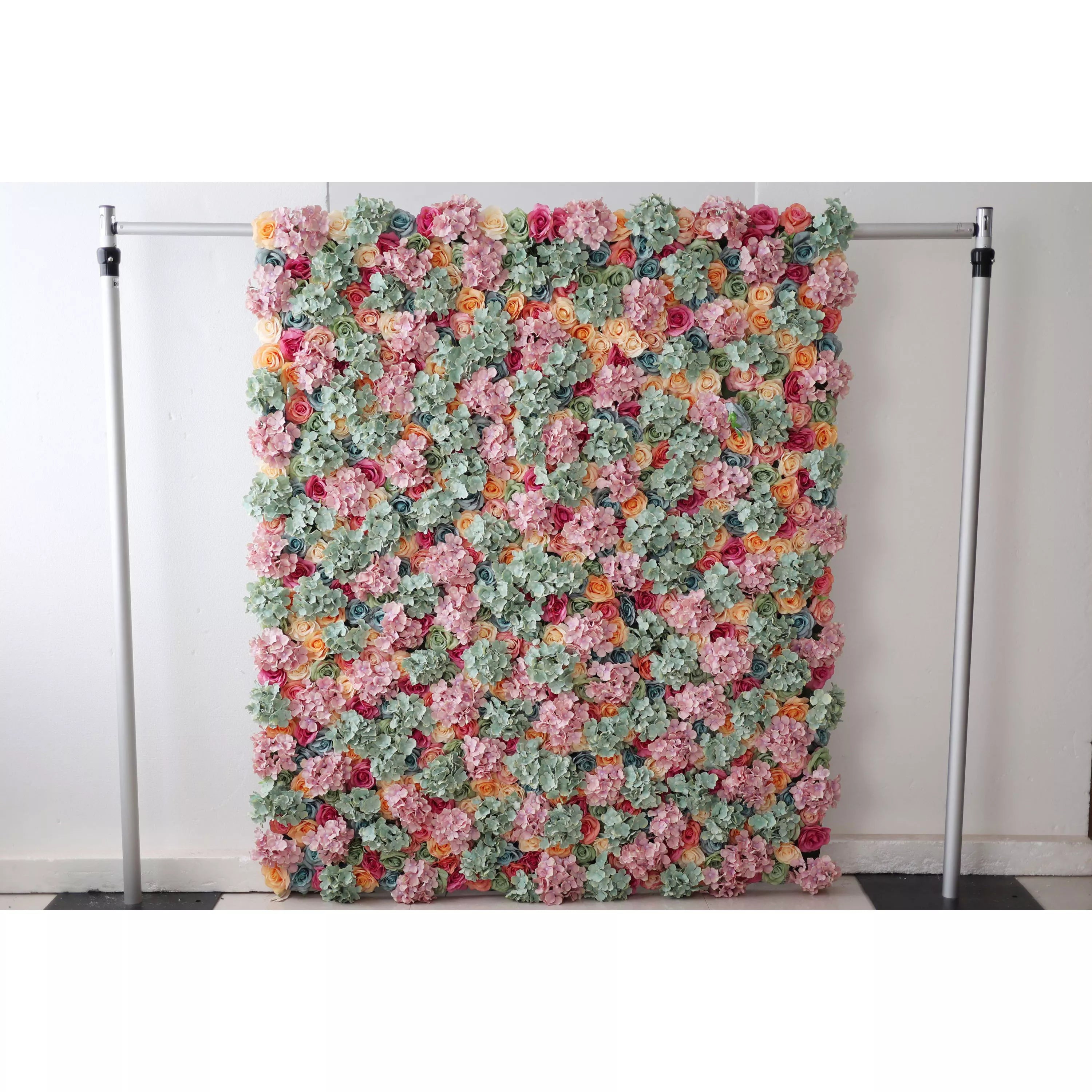 Valar Flowers Roll Up Artificial Flower Wall Backdrop: Floral Harmony Cascade - From Daydream Events to Quiet Moments.