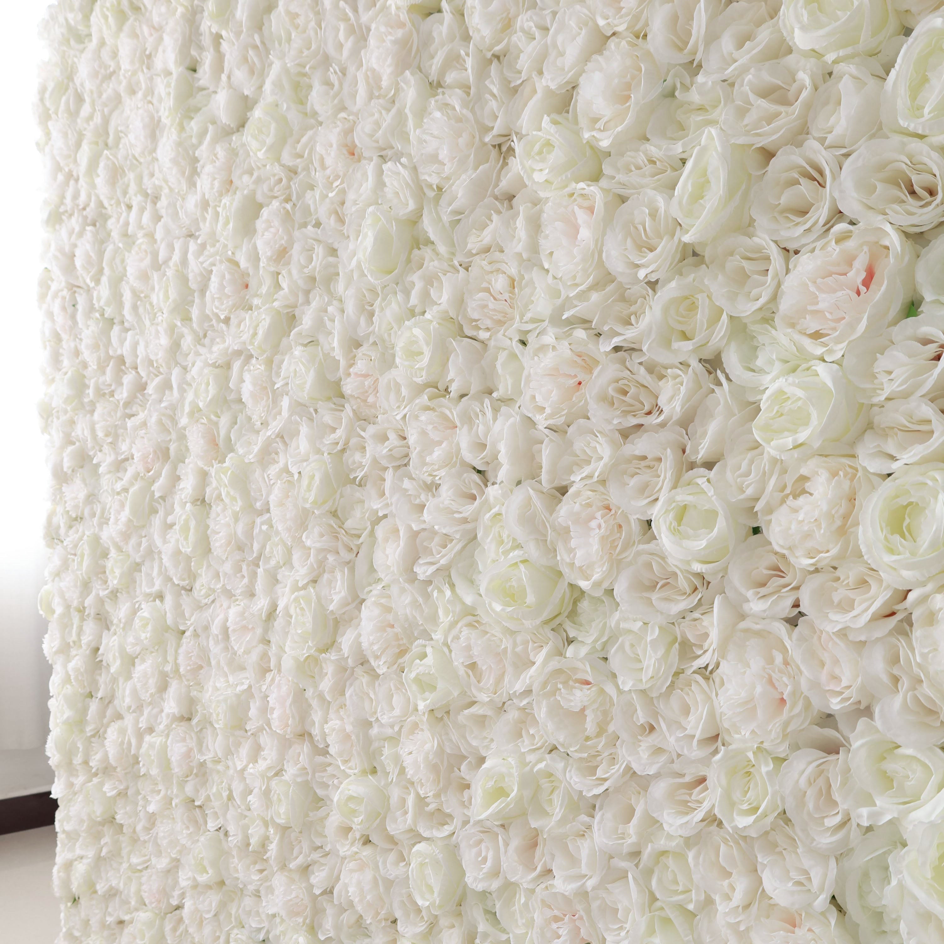 Fleurs Valar retrousser tissu fleur artificielle mur toile de fond de mariage, décor de fête florale, photographie d'événement-VF-306 