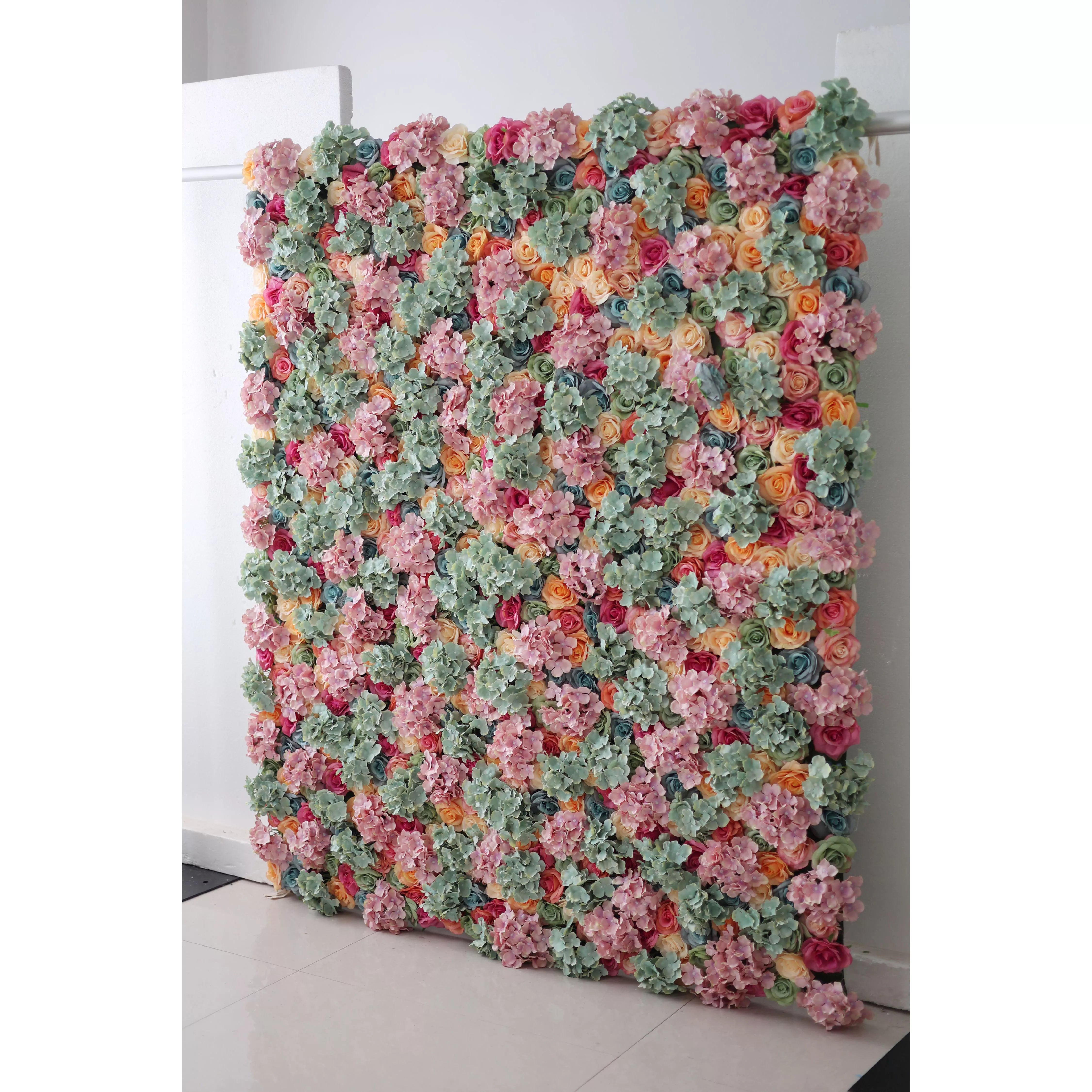 Valar Flowers Roll Up Backdrop: Dive into a cascade of harmonious florals with our enchanting design. Ideal for daydream events or meditative spaces, this backdrop weaves a tale of nature's finest ballet. Experience Valar's touch of tranquility.