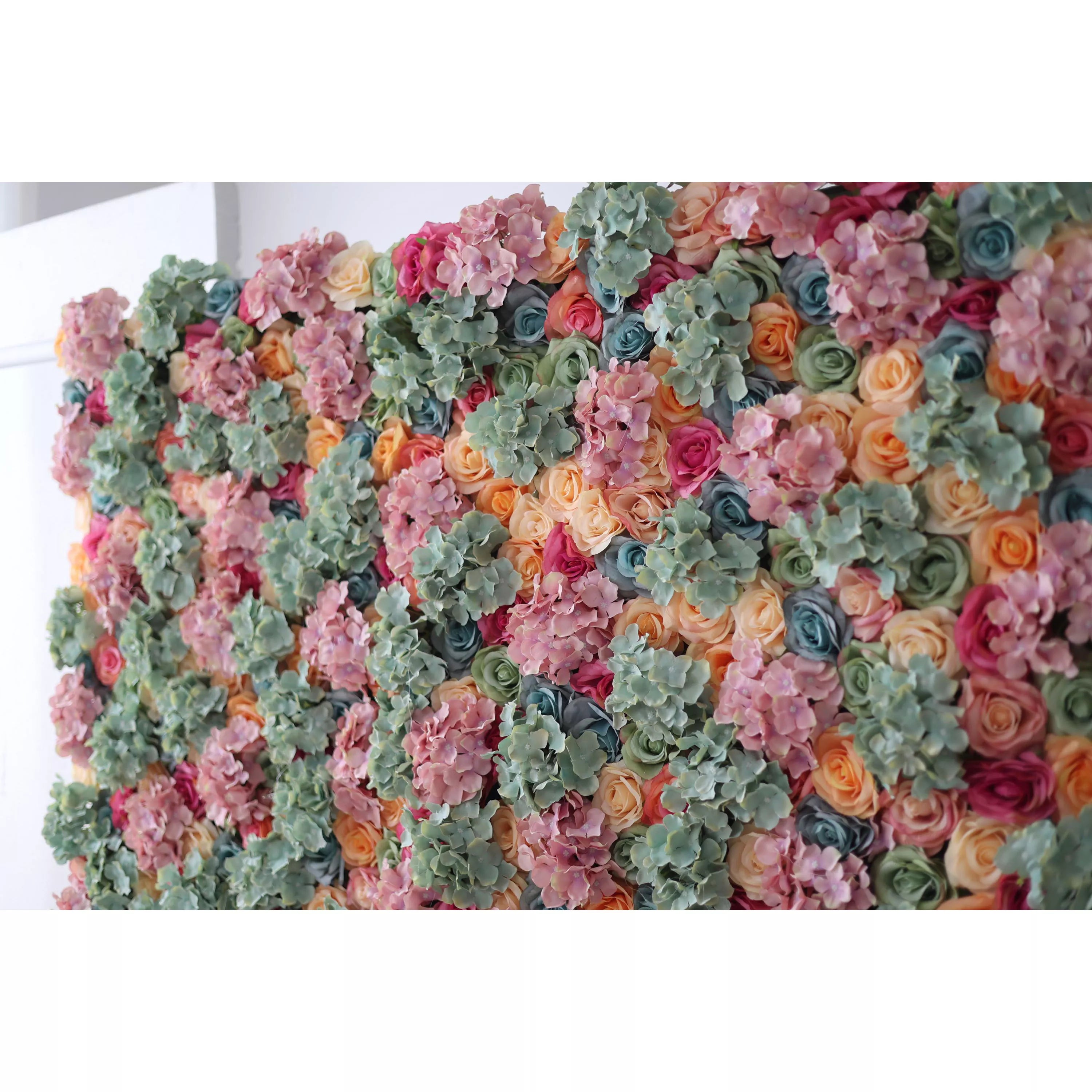 Valar Flowers Roll Up Toile de fond murale de fleurs artificielles : cascade d'harmonie florale – Des événements de rêve aux moments tranquilles-VF-231