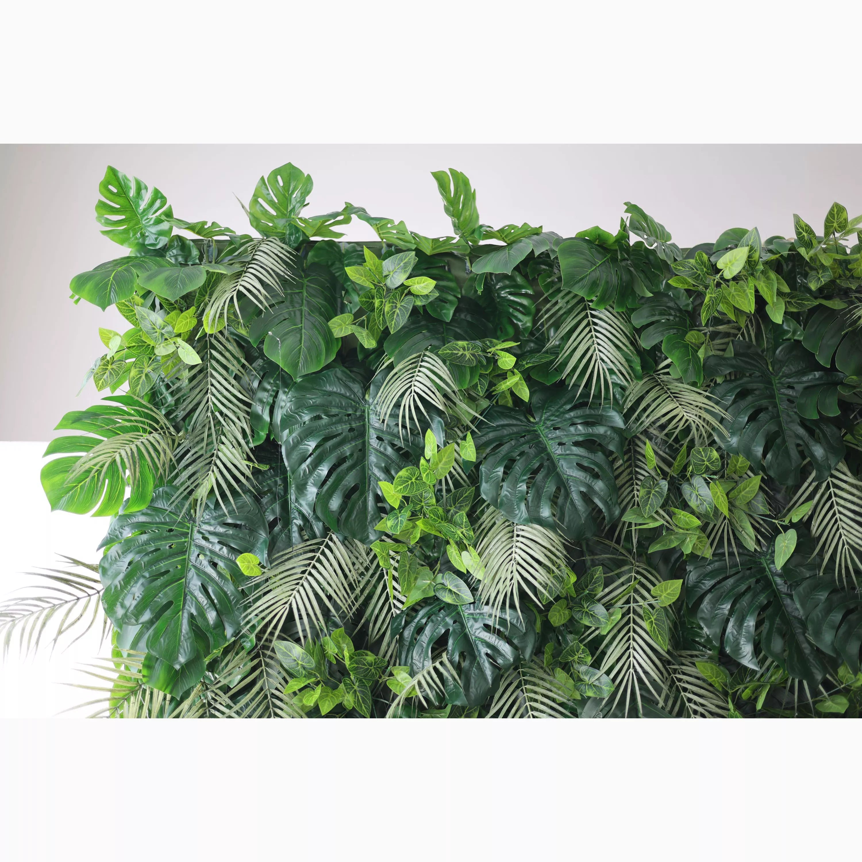 Valar Flowers présente : Tropical Eden – Un mur vert en tissu artificiel exquis-VF-213 
