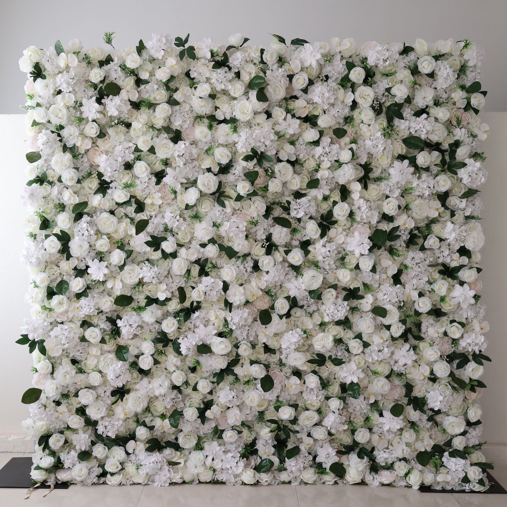 Valar Flowers Roll Up Fabric Artificial Flower Wall Wedding Backdrop, Floral Party Decor, Event Photography-VF-309