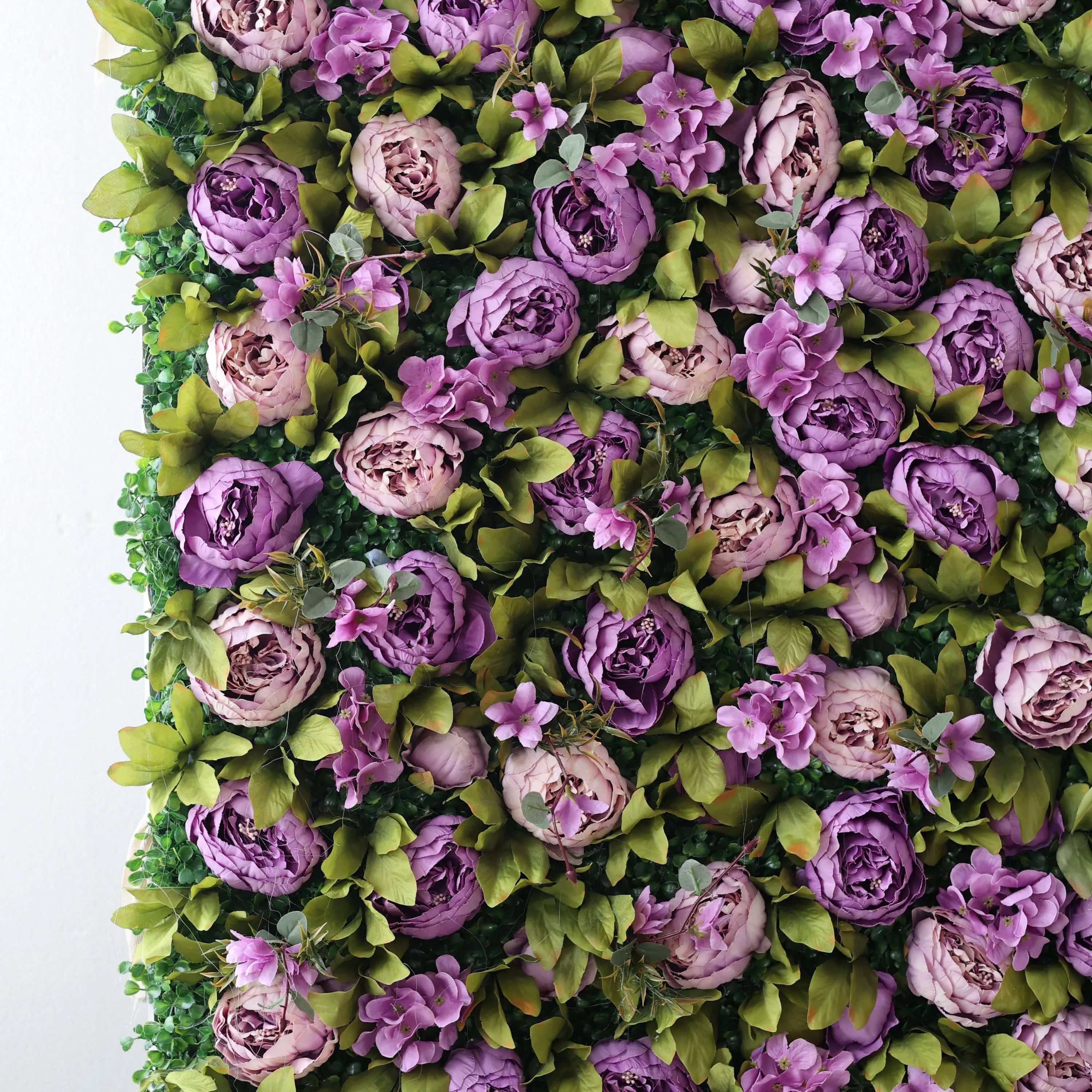 Fleurs Valar enroulables en tissu, mur de fleurs artificielles, toile de fond de mariage, décor de fête florale, photographie d'événement-VF-098 