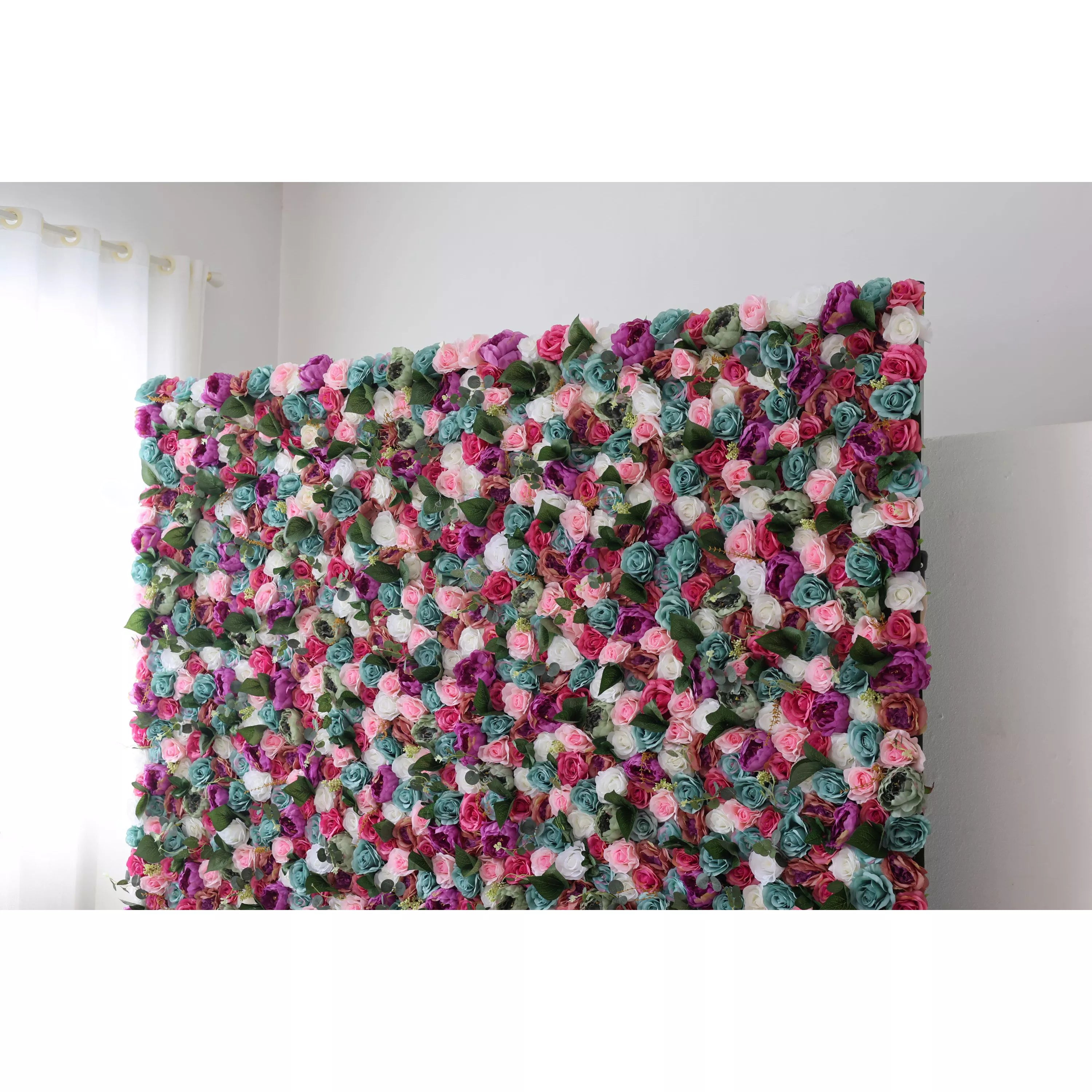 Valar Flowers Presents: Enchanted Garden – A Lush Blend of Pastels and Vibrant Hues – The Ultimate Wall for Romantic Events, Fairy-Tale Settings, and Whimsical Spaces-VF-224