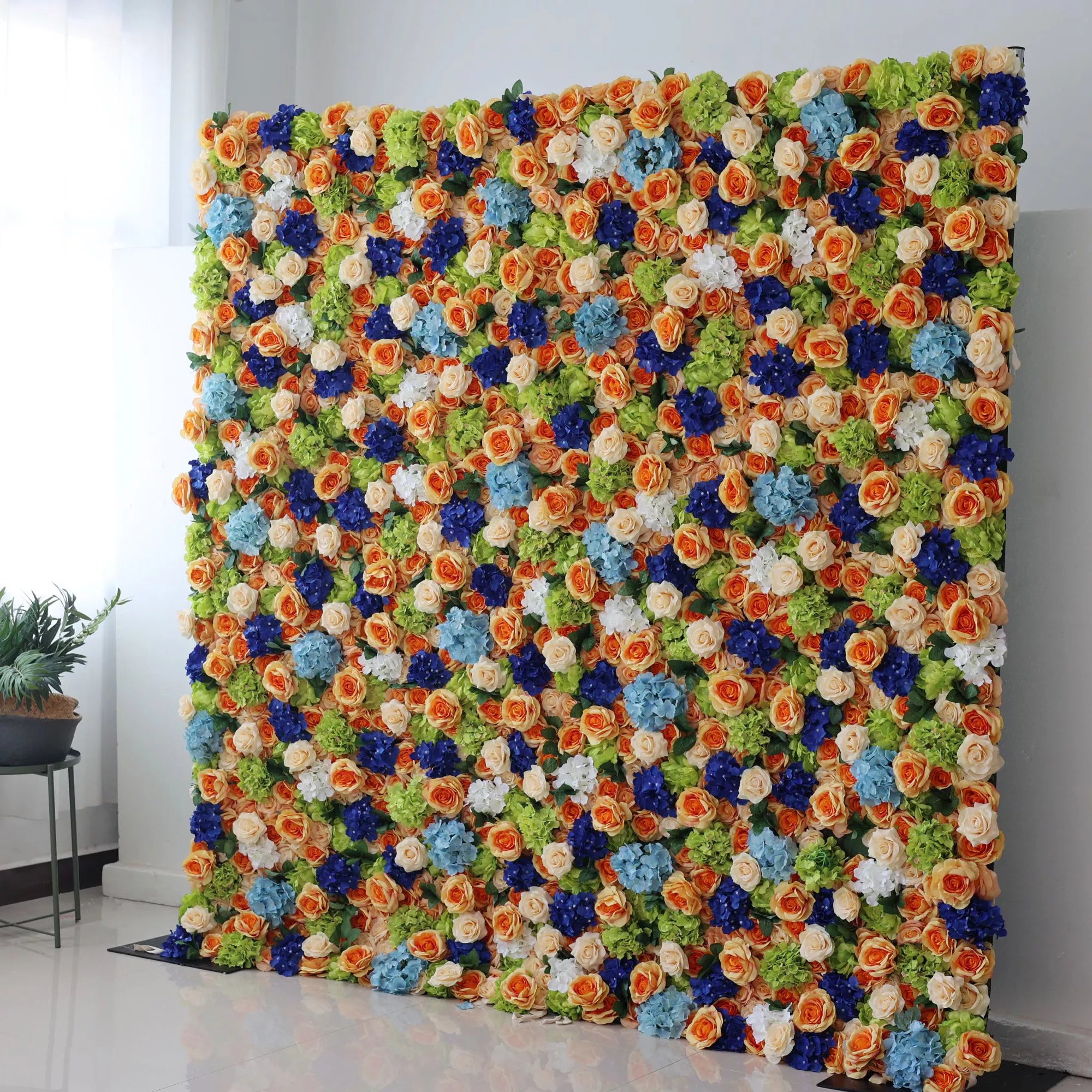 Valar Flowers Roll Up Backdrop: Step into a world of colors with our Vibrant Medley. Ideal for events or tranquil spots, this lush floral display adds splendor and festivity, turning any space into a picturesque panorama. Revel in Valar's floral mastery.