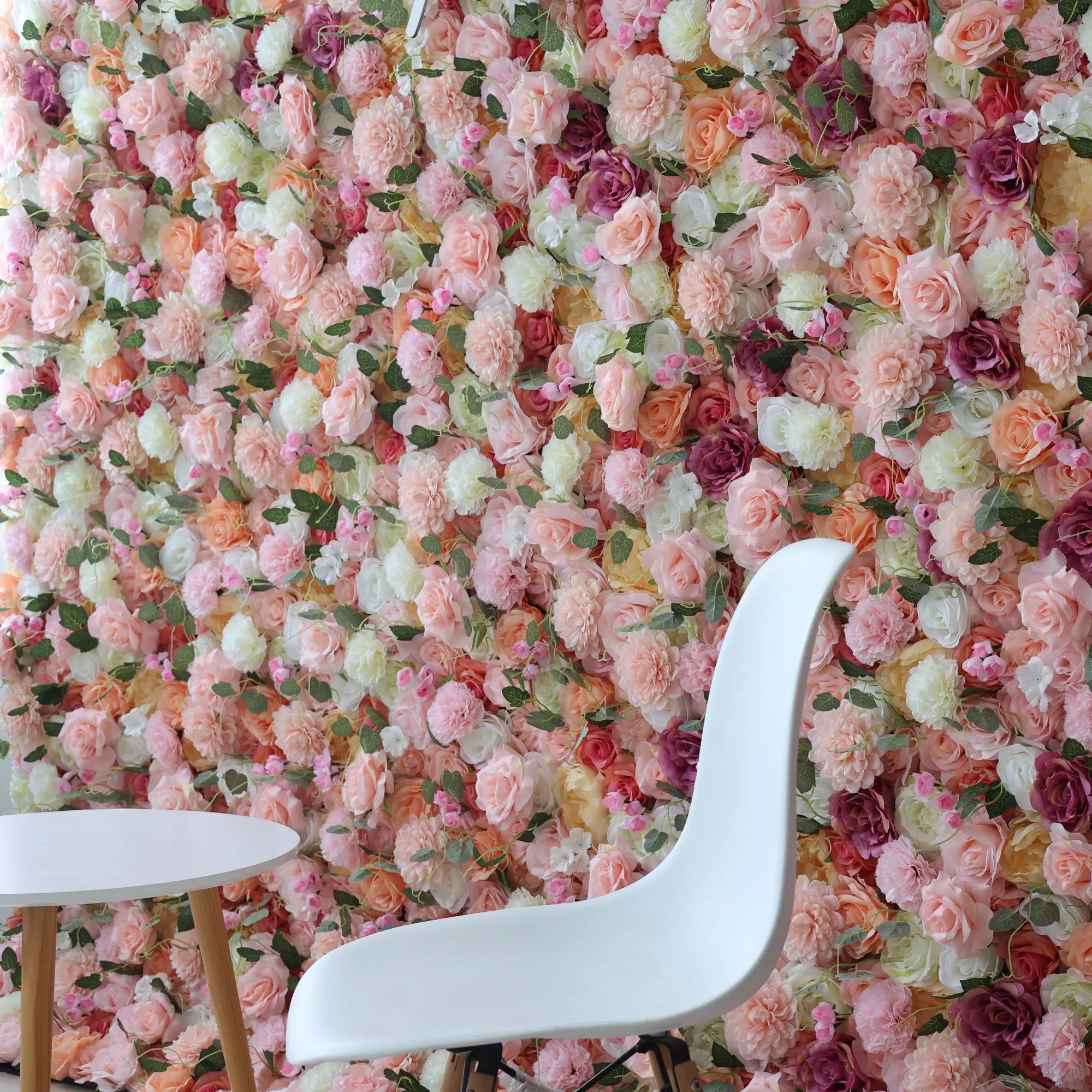 Fleurs Valar enroulables pour mur de fleurs artificielles - Jardin de rêves : symphonie de roses pastel - Des célébrations radieuses aux retraites zen - VF-228