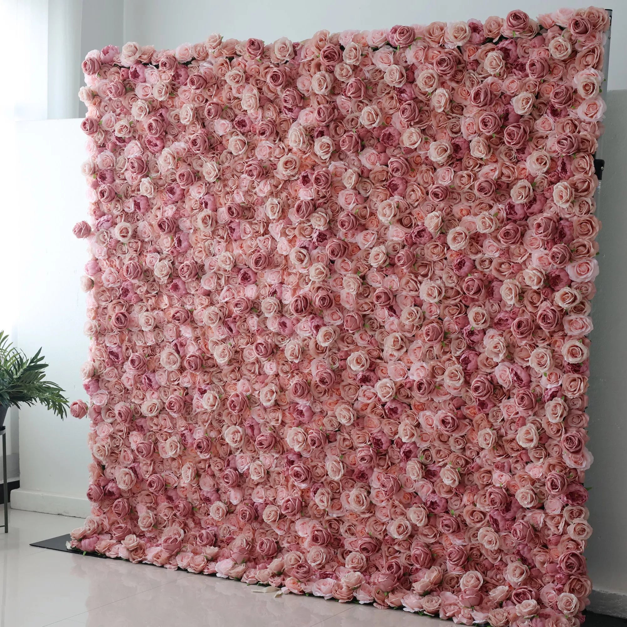 Valar Flowers' Rosé Reverie: Experience the elegance with a fusion of dusky pink and cream fabric roses, elevating events and interiors with its graceful charm.