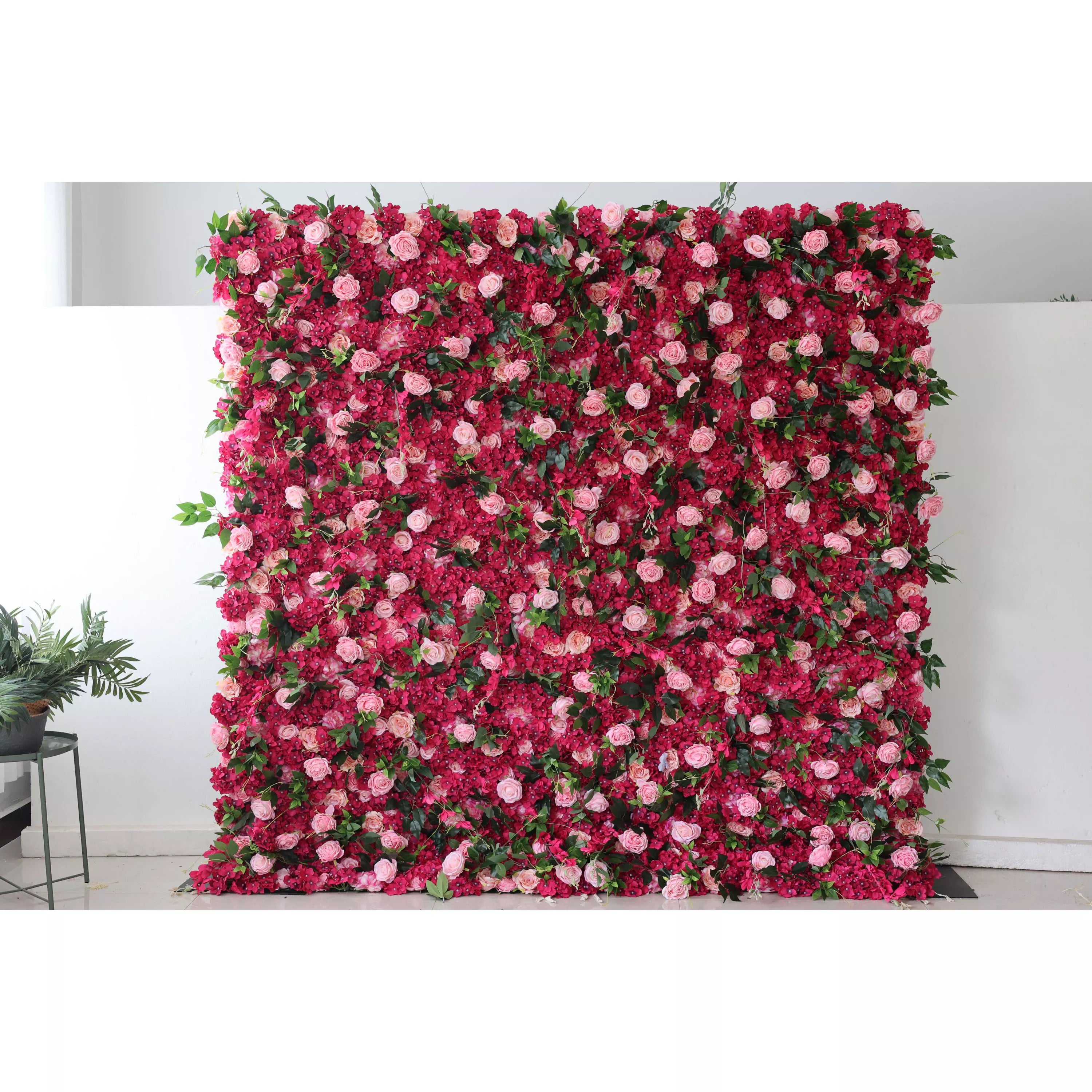 Valar Flowers Ruby Artificial Flower Wall for Elegant Event Backdrop2