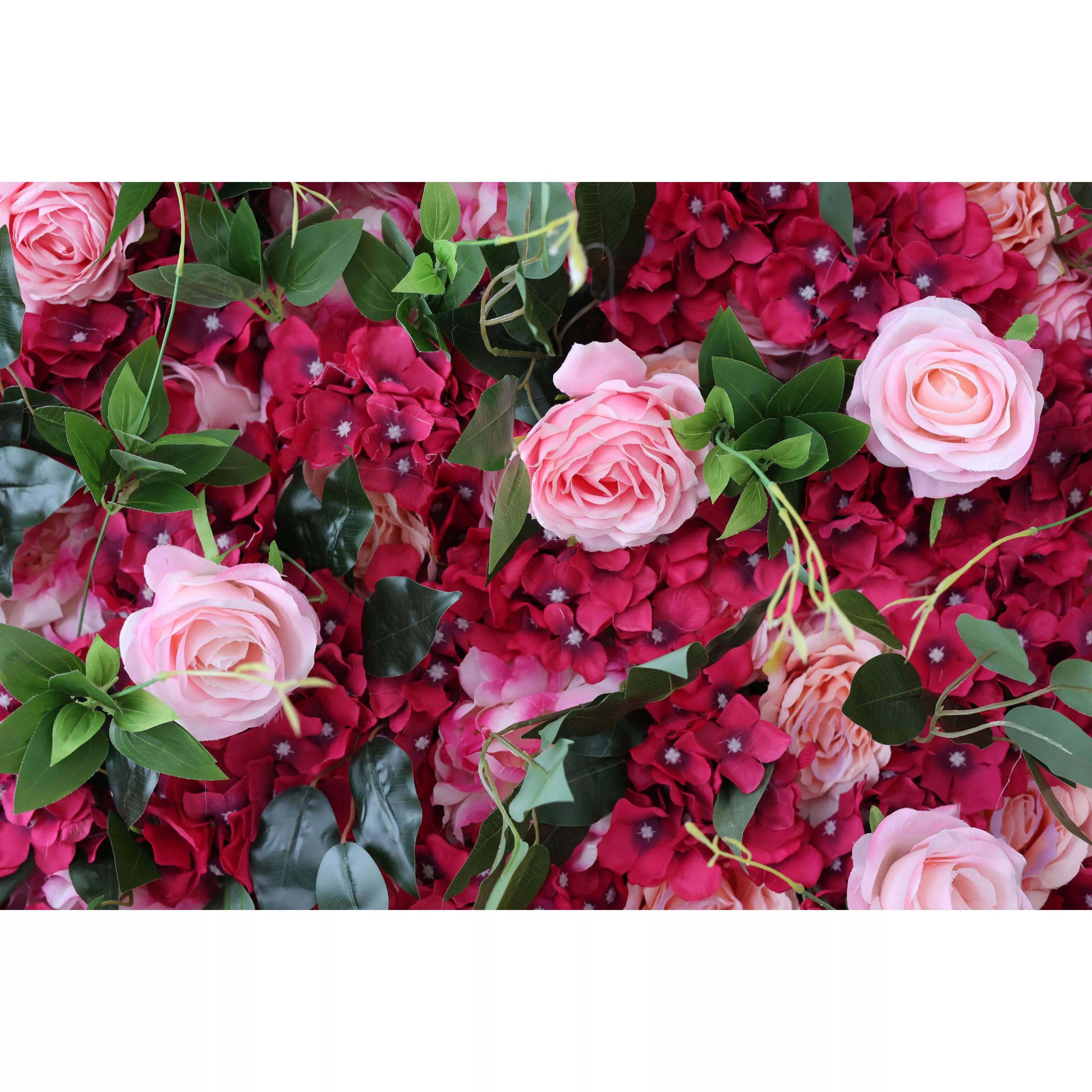 Valar Flowers Ruby Artificial Flower Wall for Elegant Event Backdrop0