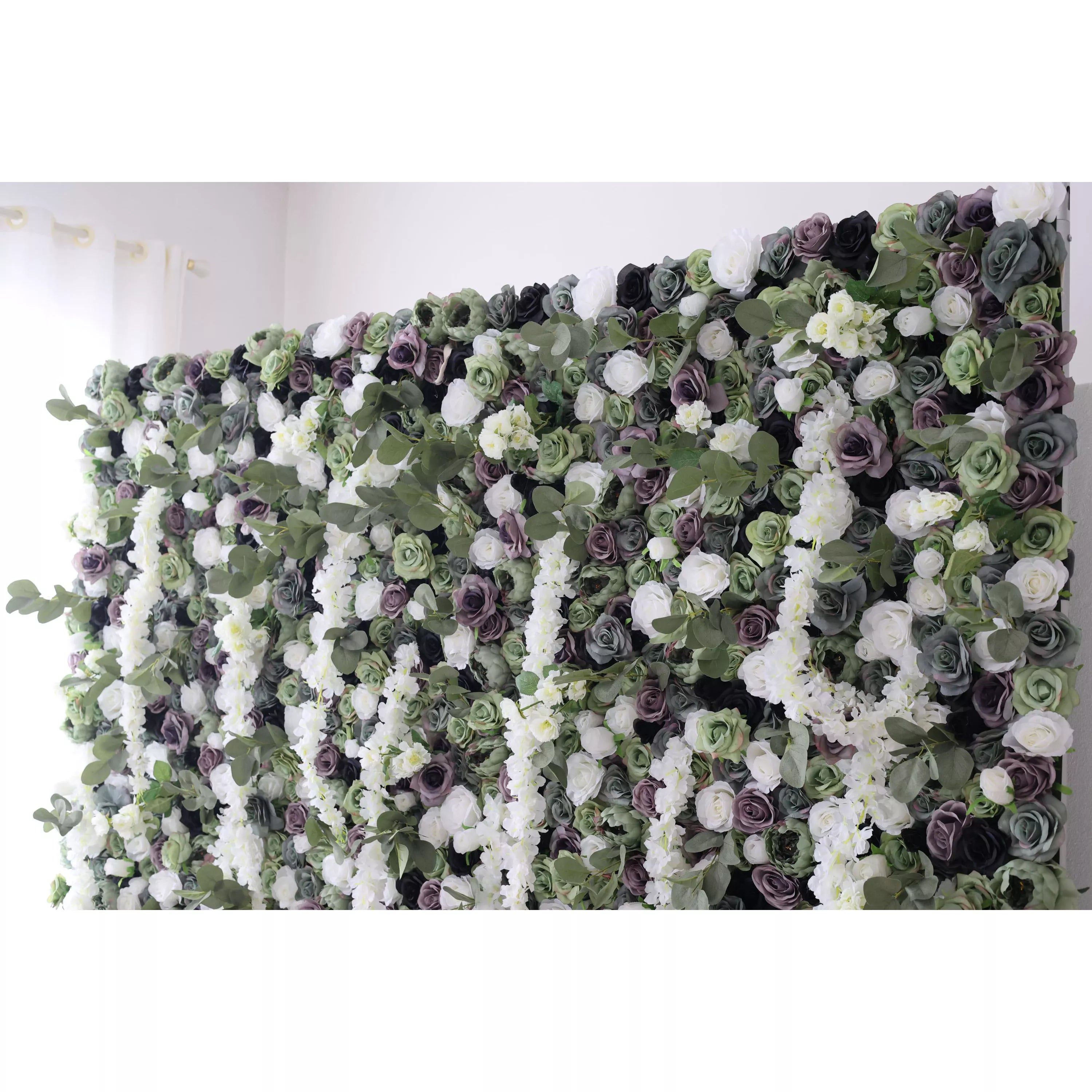 Valar Flowers Cascade Artificial Floral Wall Backdrop Enchanted Woodland Symphony of Grace and Elegance VF-2413