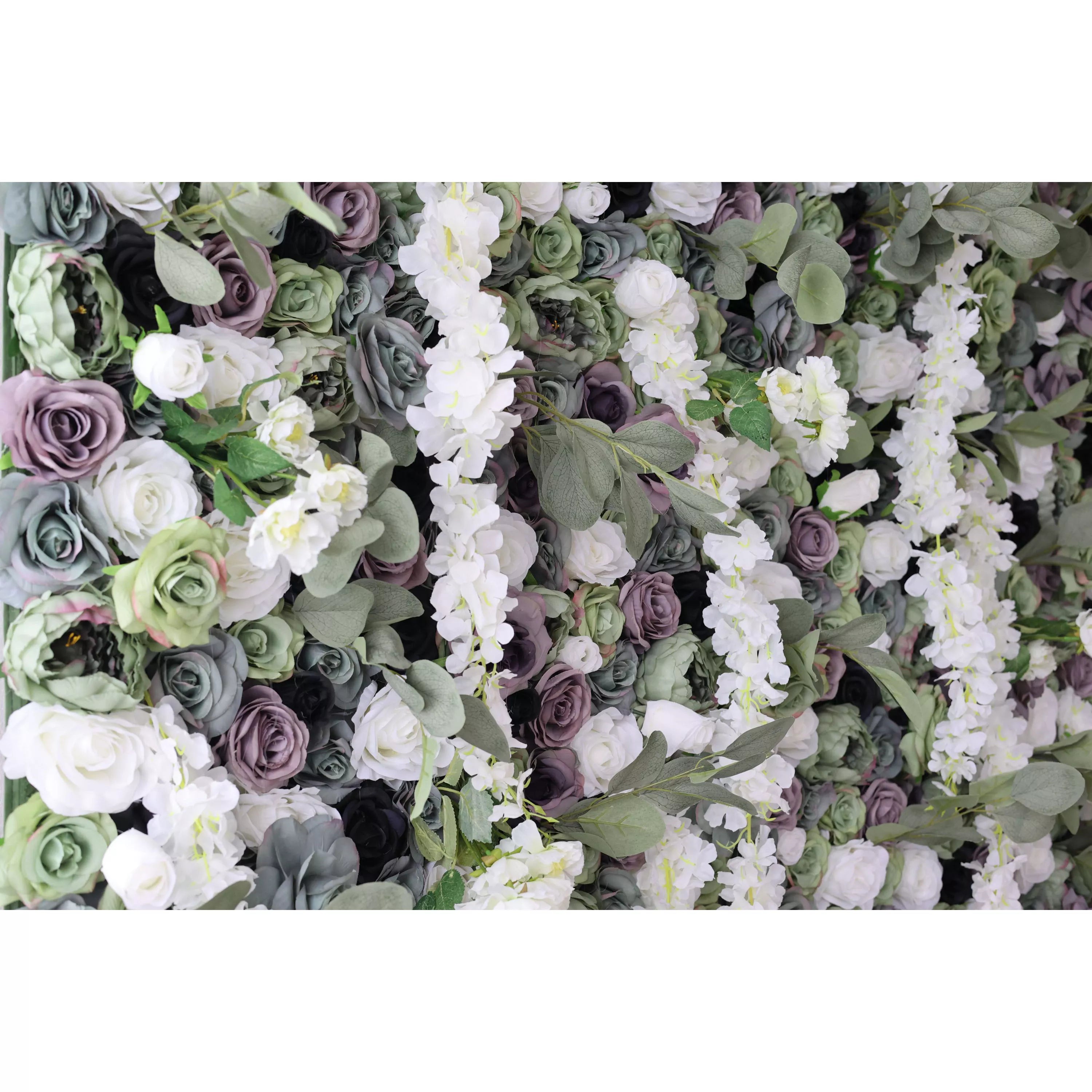 Valar Flowers Cascade Artificial Floral Wall Backdrop Enchanted Woodland Symphony of Grace and Elegance VF-2410