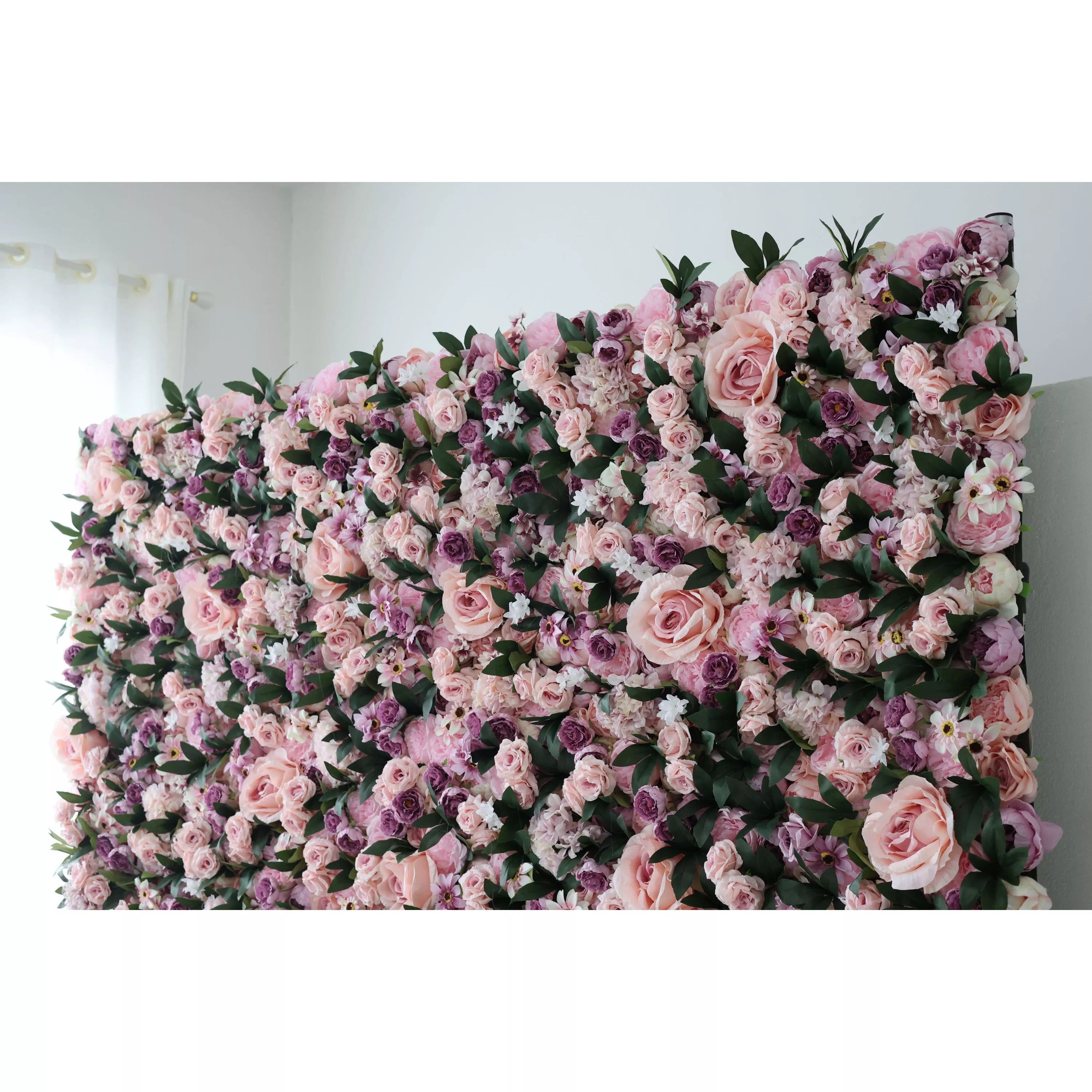 Fleurs Valar enroulables en tissu, mur de fleurs artificielles, toile de fond de mariage, décor de fête florale, photographie d'événement-VF-028-2 