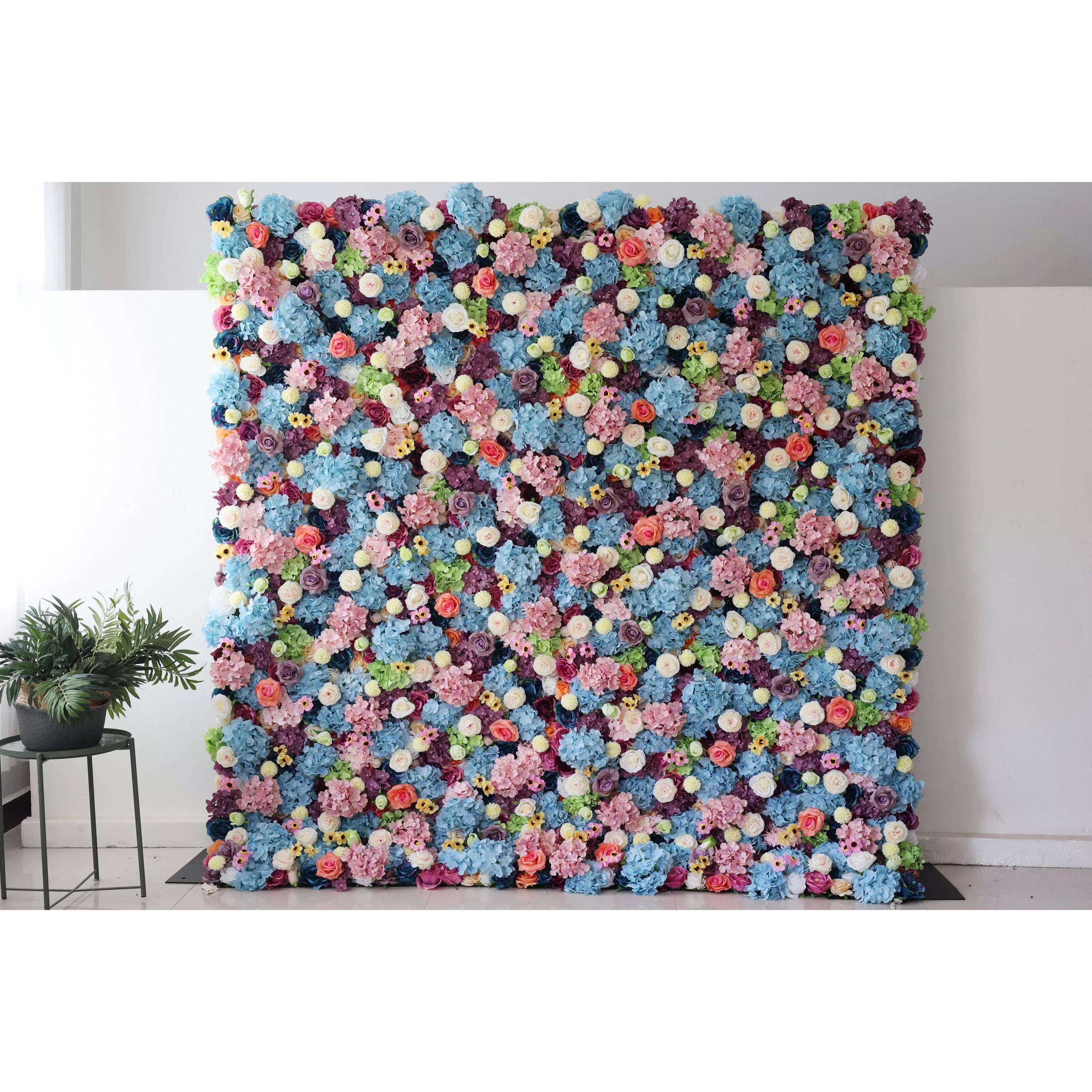 ValarFlowers Toile de fond murale florale artificielle : rêves pastel – Un mélange mesmérique de teintes douces-VF-242