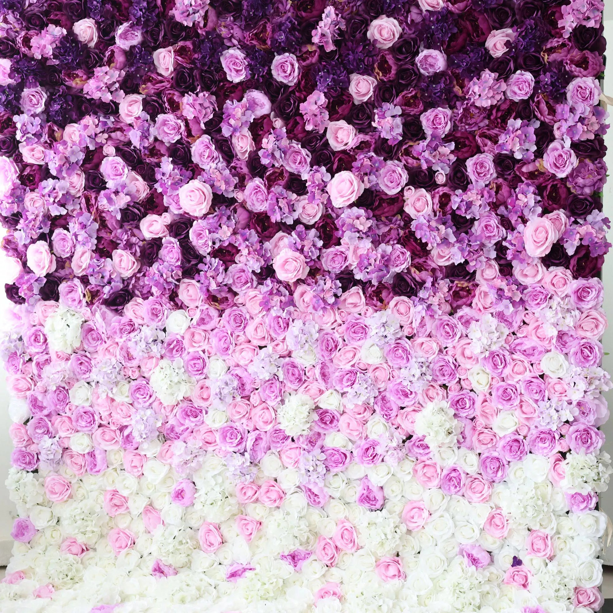 خلفية جدار زهور الأزهار الاصطناعية: العاطفة الأرجواني-سيمفونية اللافندر و صوفي