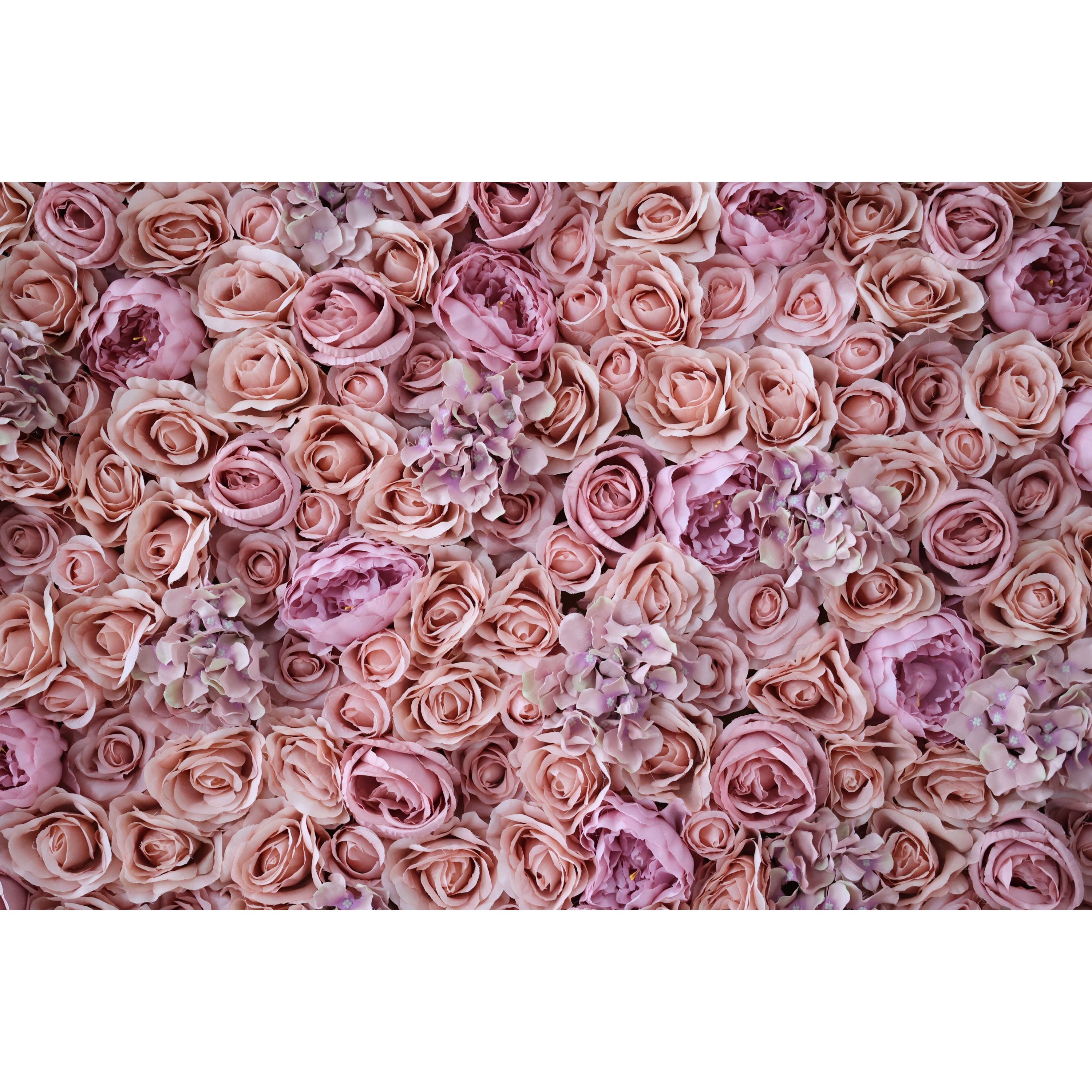 Fleurs Valar retrousser tissu fleur artificielle mur toile de fond de mariage, décor de fête florale, photographie d'événement-VF-345 