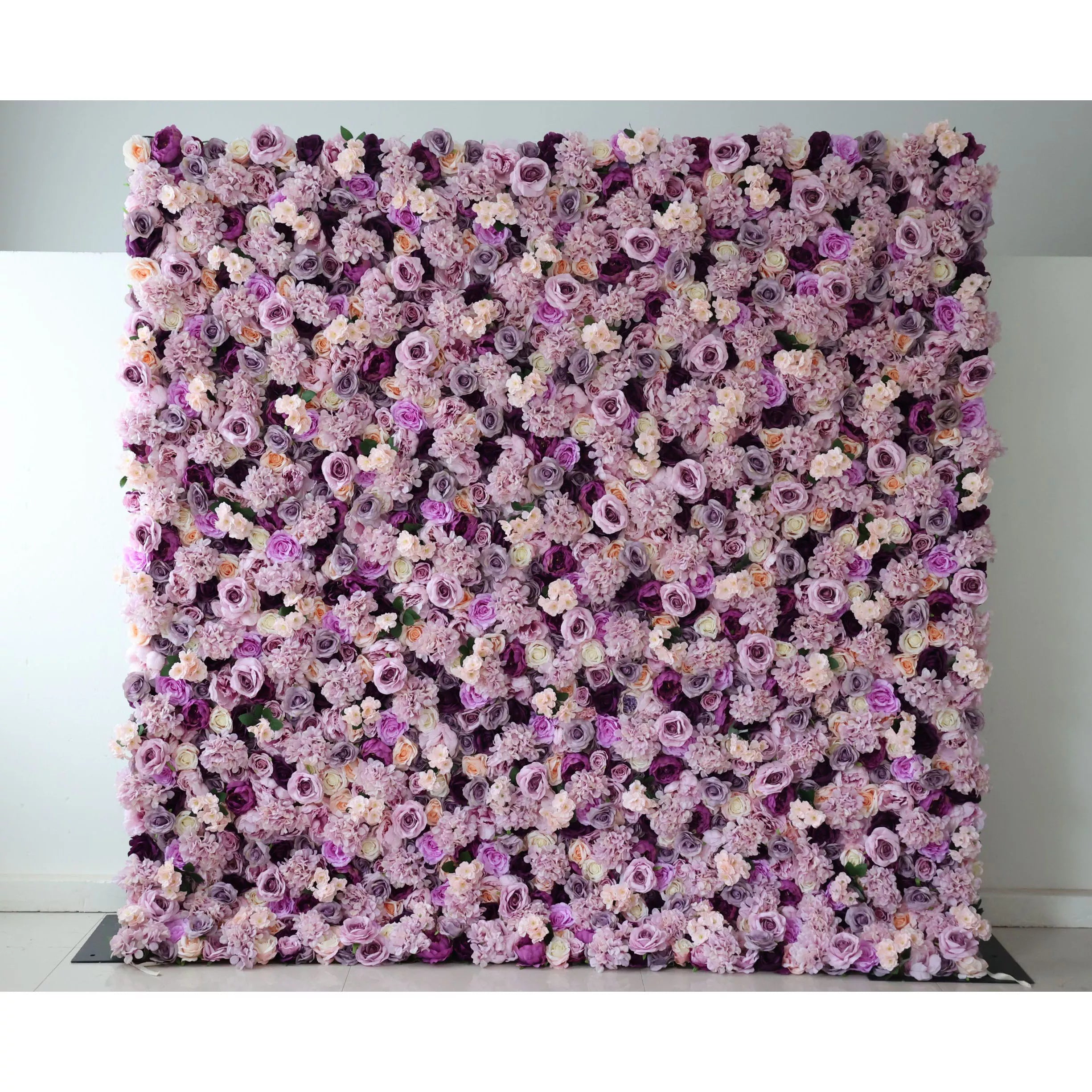 ValarFlowers Toile de fond murale florale artificielle : Lavande Luxe : une symphonie de teintes sereines et douces - Romance royale : -VF-292