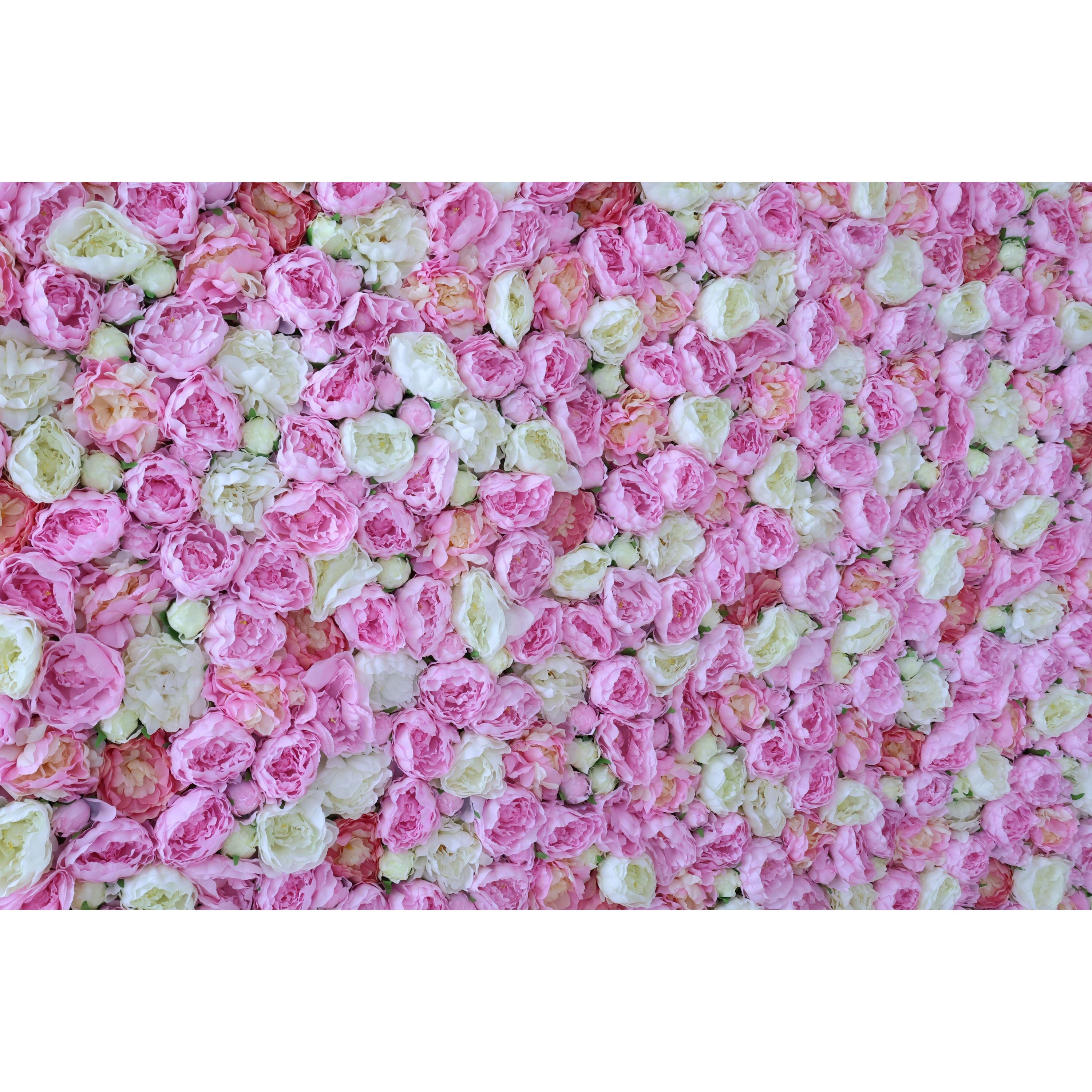 Valar Flowers Roll Up Fabric Artificial Flower Wall Wedding Backdrop, Floral Party Decor, Event Photography-VF-347