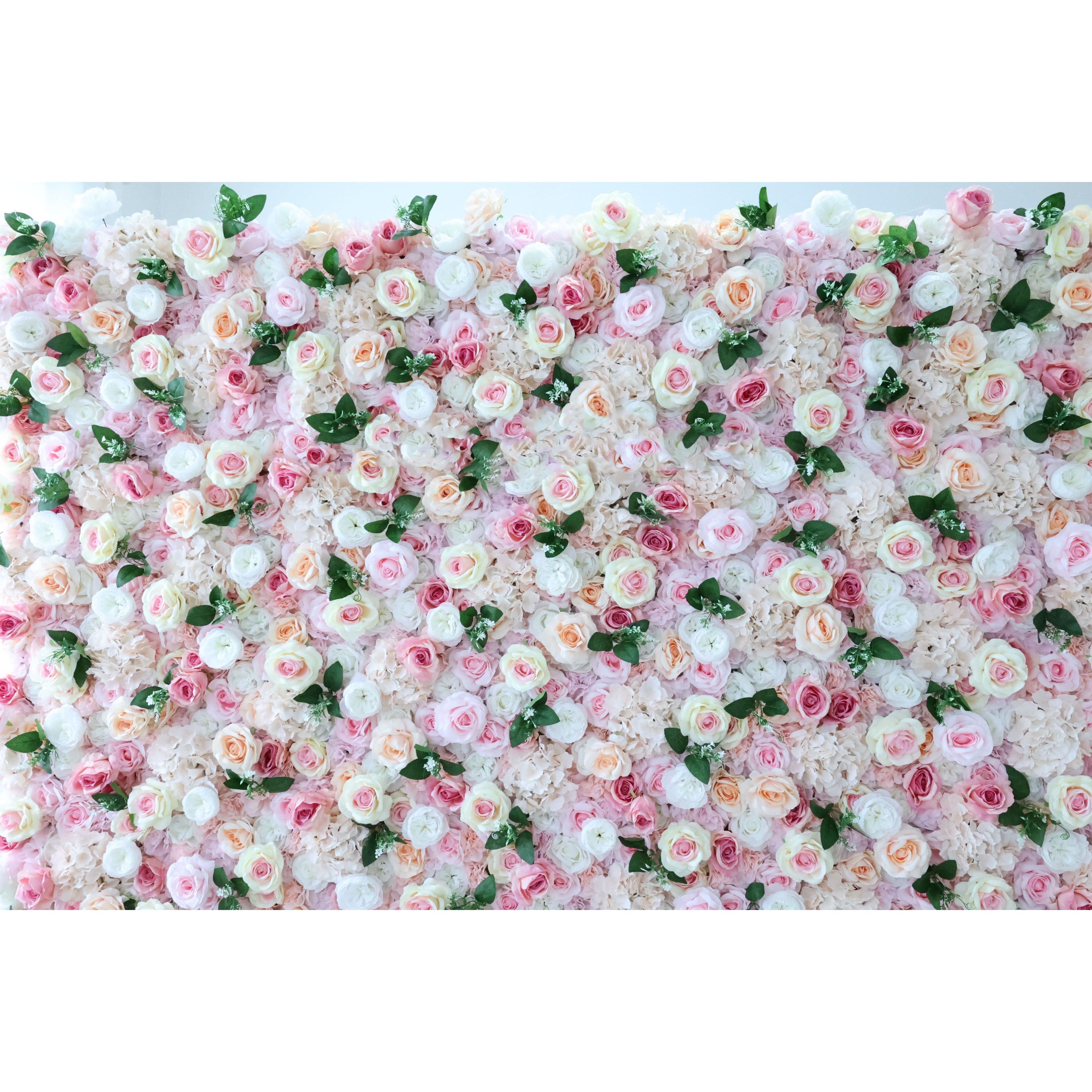 Fleurs Valar retrousser tissu fleur artificielle mur toile de fond de mariage, décor de fête florale, photographie d'événement-VF-349 