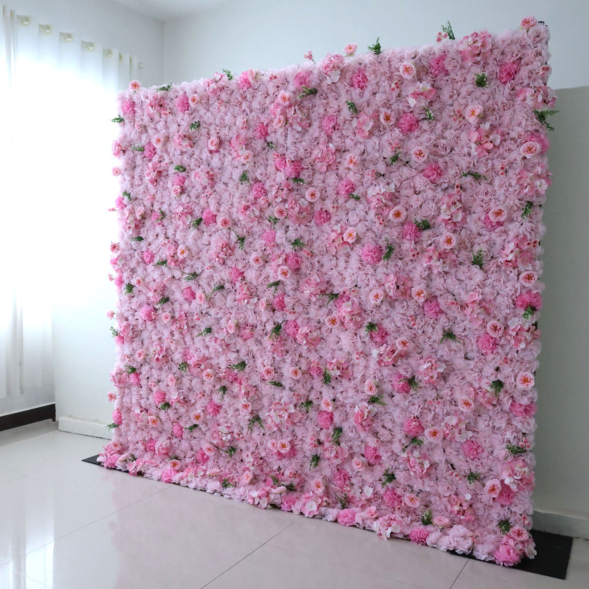 Fleurs Valar enroulables en tissu, mur de fleurs artificielles, toile de fond de mariage, décor de fête florale, photographie d'événement-VF-350 