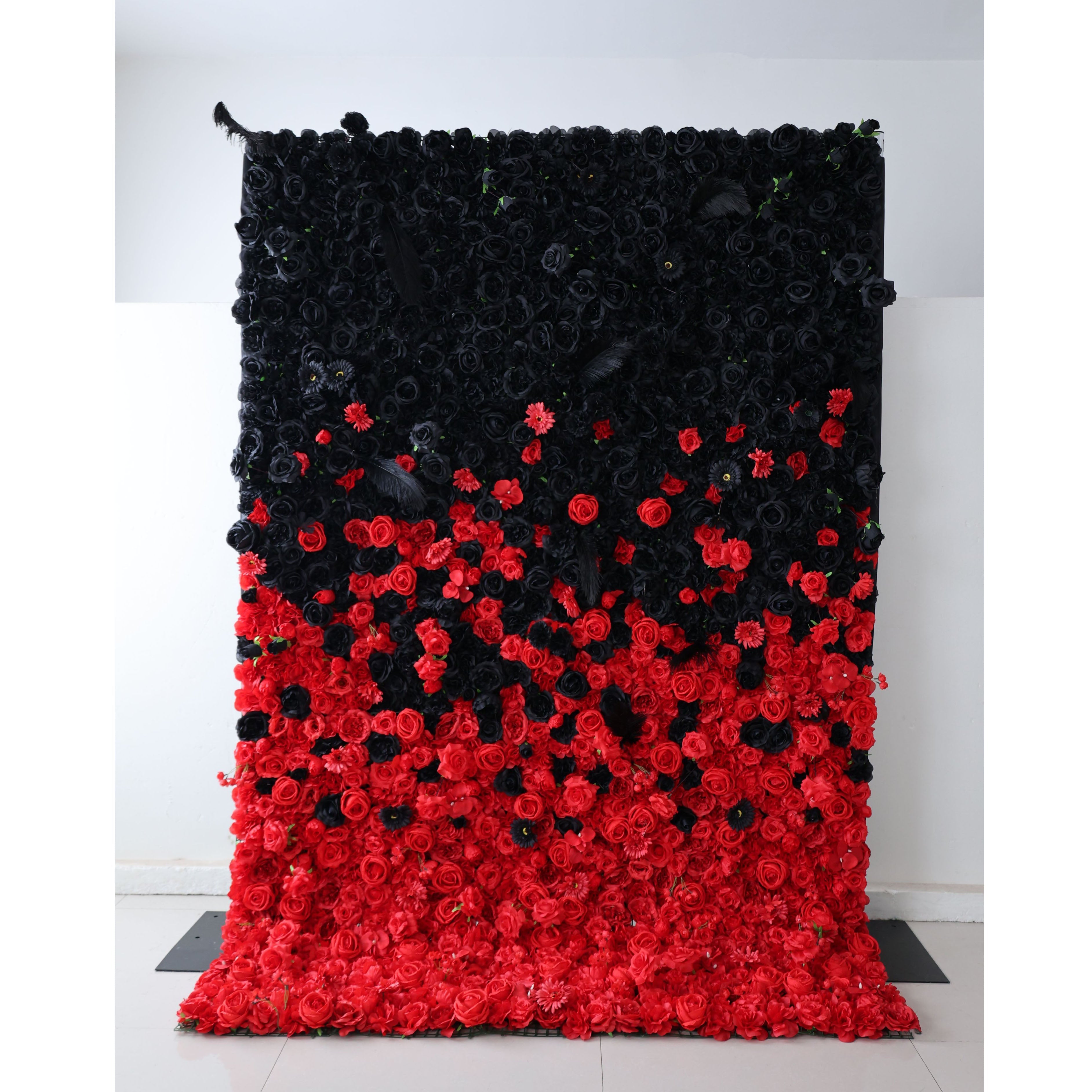 Fleurs Valar enroulables en tissu, mur de fleurs artificielles, toile de fond de mariage, décor de fête florale, photographie d'événement-VF-352 