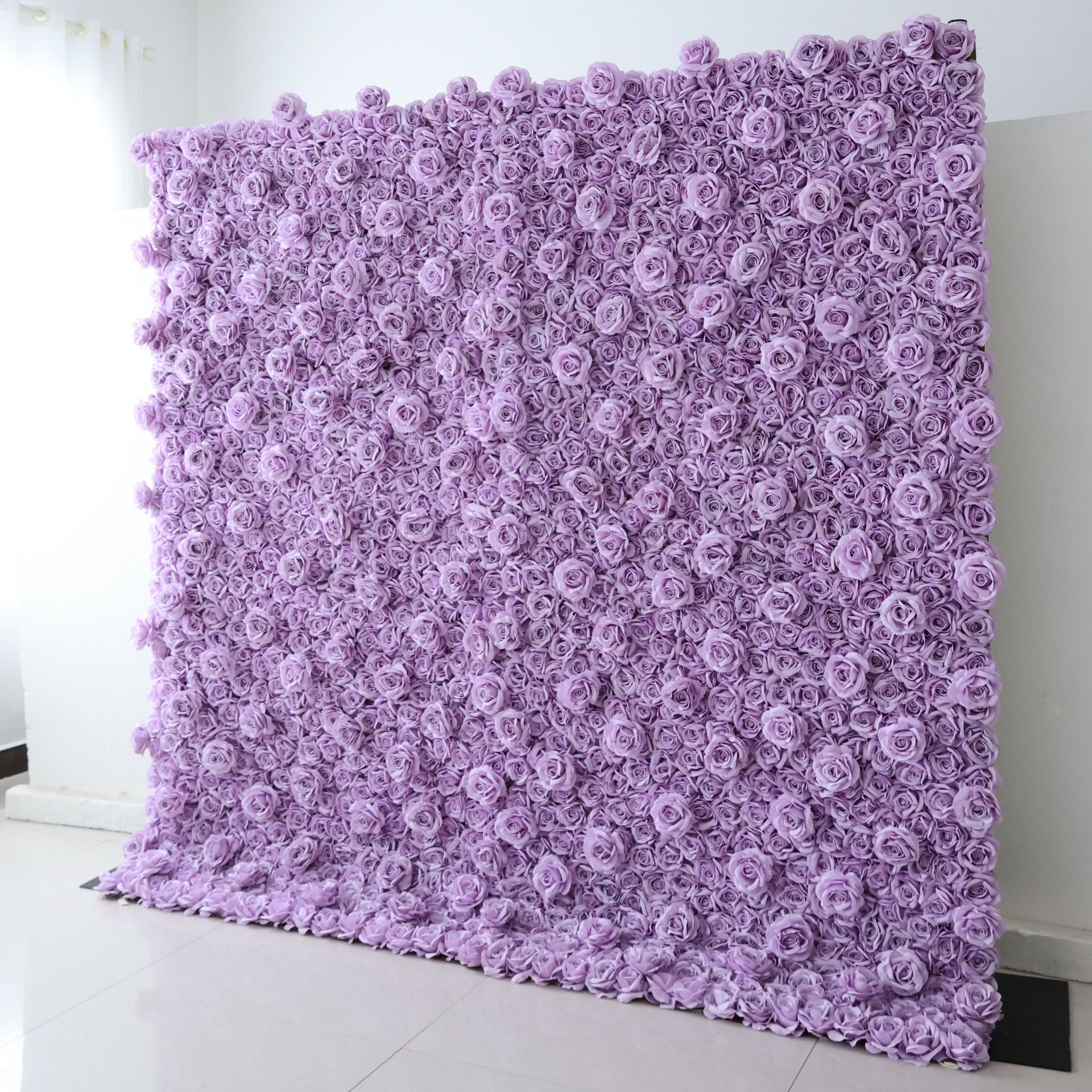 Fleurs Valar retrousser tissu fleur artificielle mur toile de fond de mariage, décor de fête florale, photographie d'événement-VF-354 