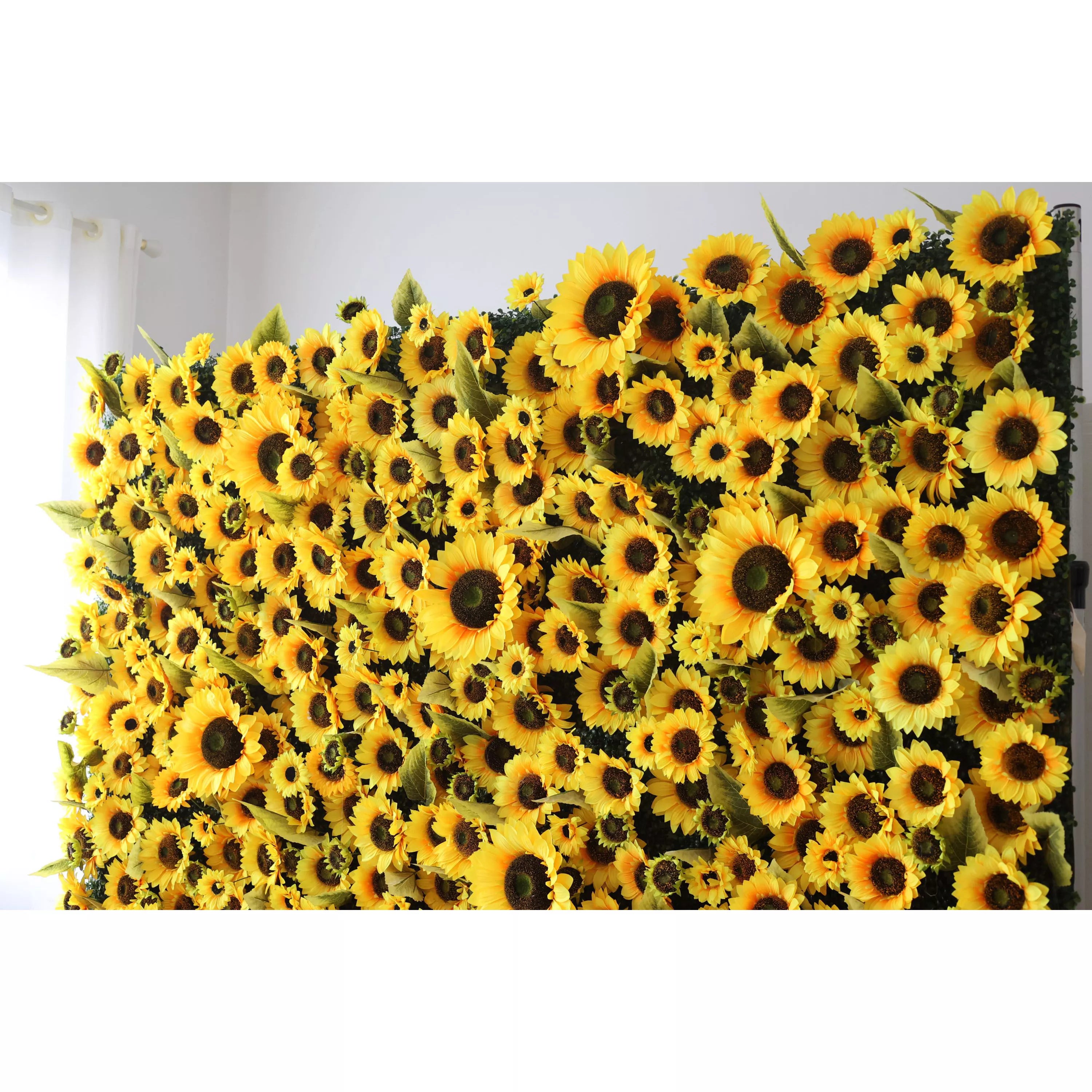 خلفية جدارية زهور فالارز زهرية صناعية: جدارية بنعمة الشمس تزهر زهور صناعية خلفية-حقول عباد الشمس صفراء مشعة