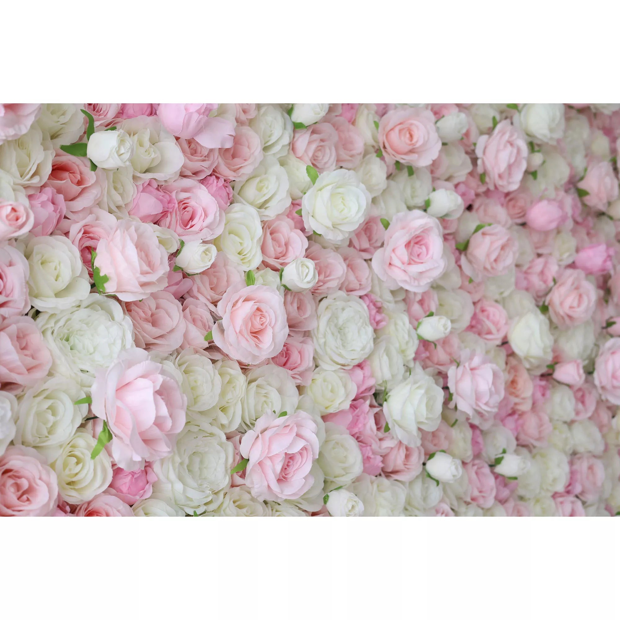 Valar Flowers Roll Up Tissu Artificiel Mix Cavern Rose et Citron Blanc Fleur Mur Toile de Fond de Mariage, Décor de Fête Florale, Photographie d'événement-VF-085 