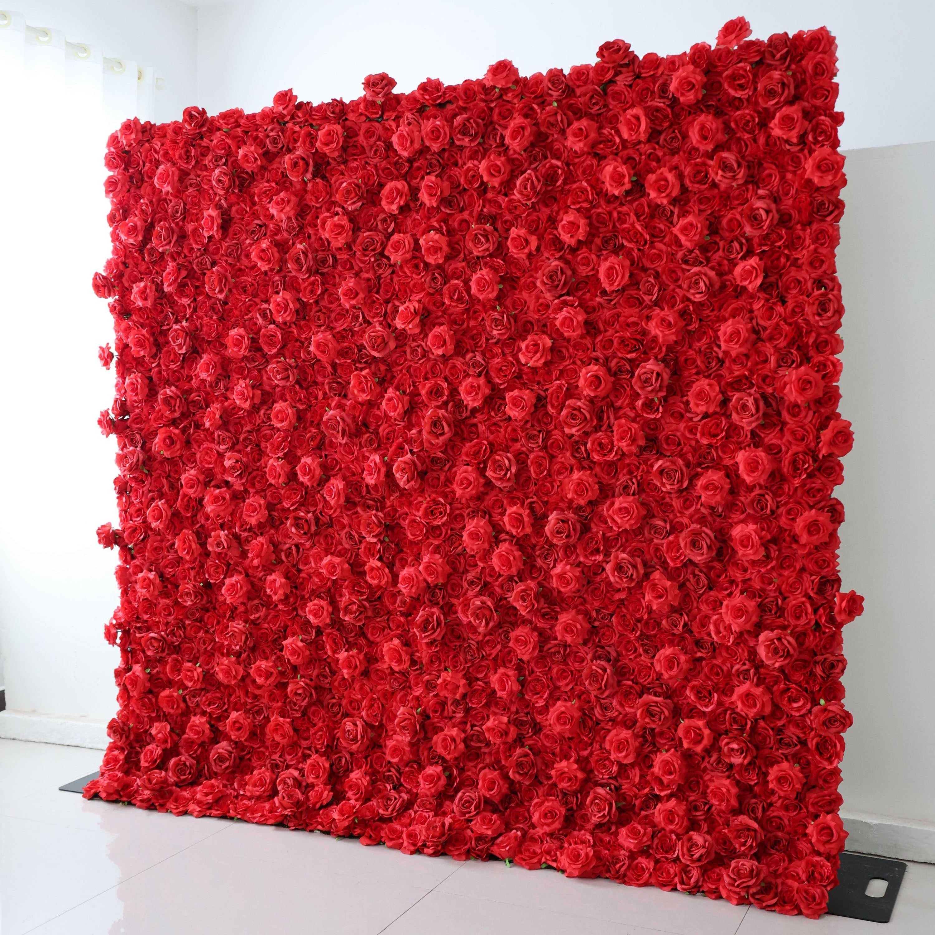 Fleurs Valar enroulables en tissu, mur de fleurs artificielles, toile de fond de mariage, décor de fête florale, photographie d'événement-VF-361-2 