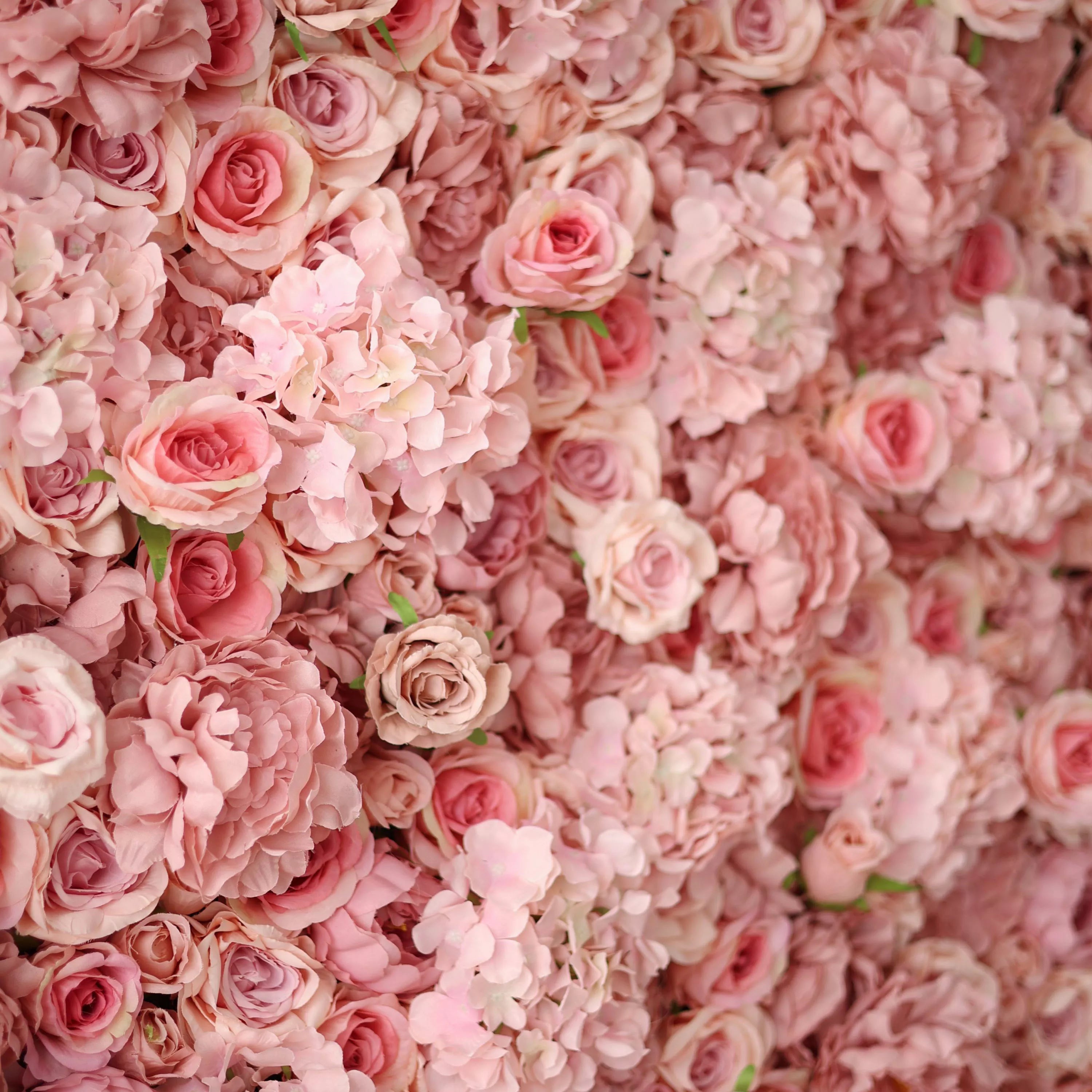 زهور فالار لفة النسيج براندي الاصطناعي زهرة الورد خلفية جدار الزفاف ، ديكور حفلات الزهور ، الحدث