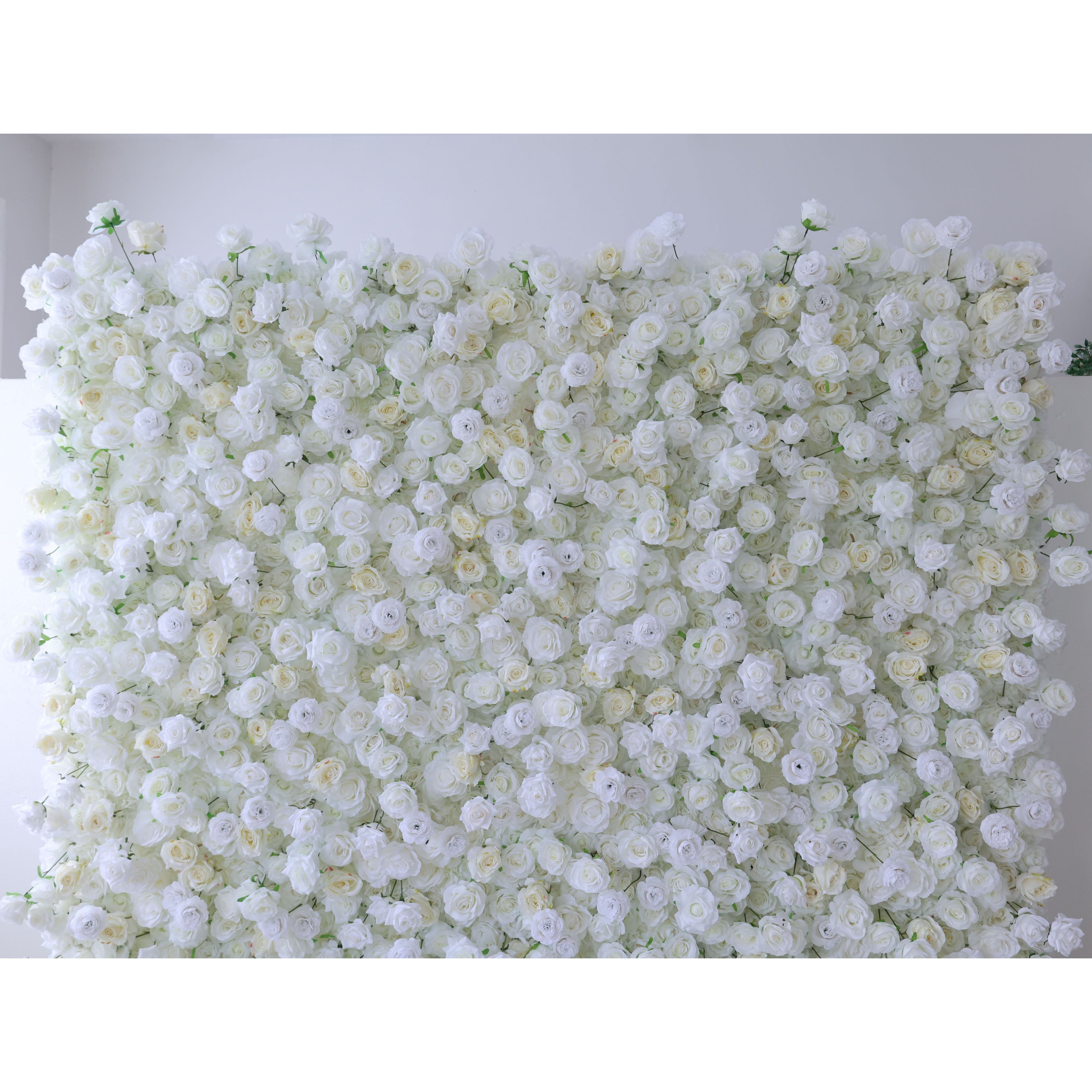 Valar Flowers Roll Up Fabric Artificial Flower Wall Wedding Backdrop, Floral Party Decor, Event Photography-VF-369