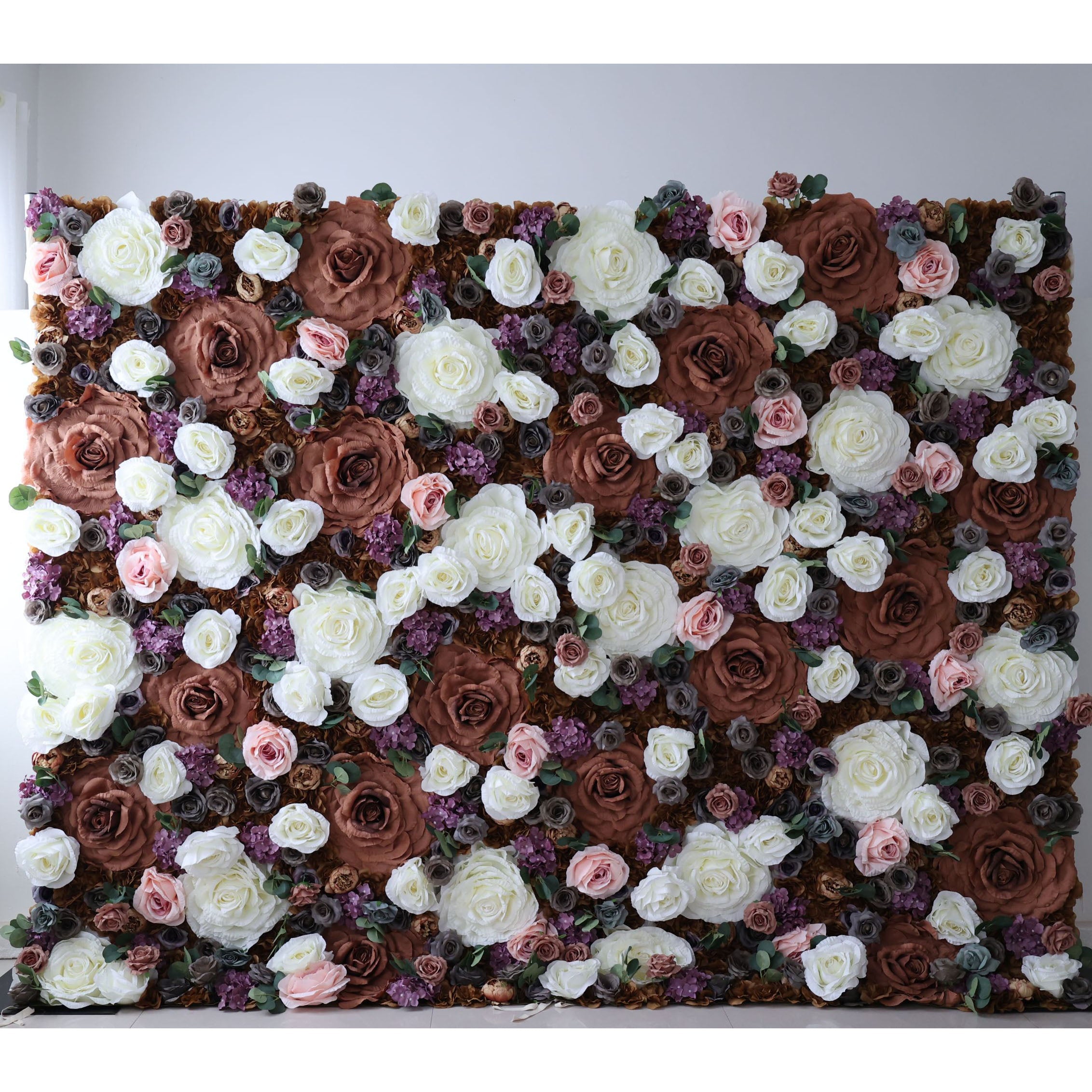 Fleurs Valar enroulables en tissu, mur de fleurs artificielles, toile de fond de mariage, décor de fête florale, photographie d'événement-VF-320 