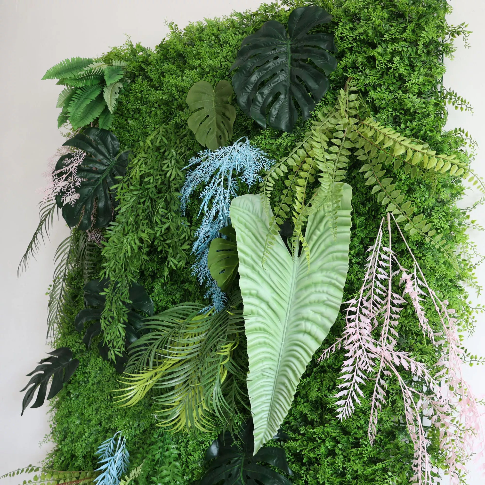 ValarFlower Artificial Floral Wall Backdrop: Enchanted Jungle Wall: A Whimsical Wilderness within Your Reach-VF-281
