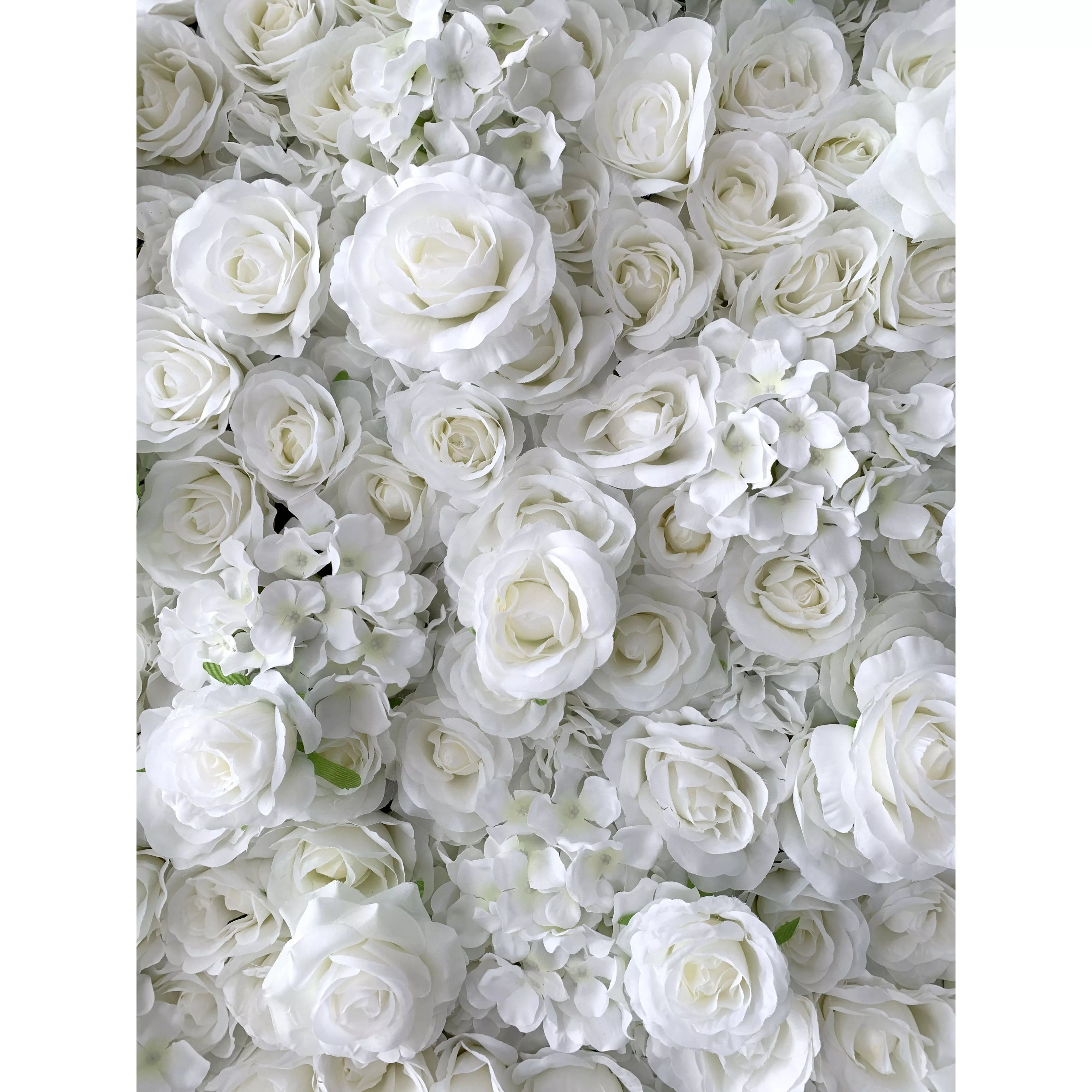 Fleurs Valar enroulables en tissu, mur de fleurs artificielles, toile de fond de mariage, décor de fête florale, photographie d'événement-VF-100 