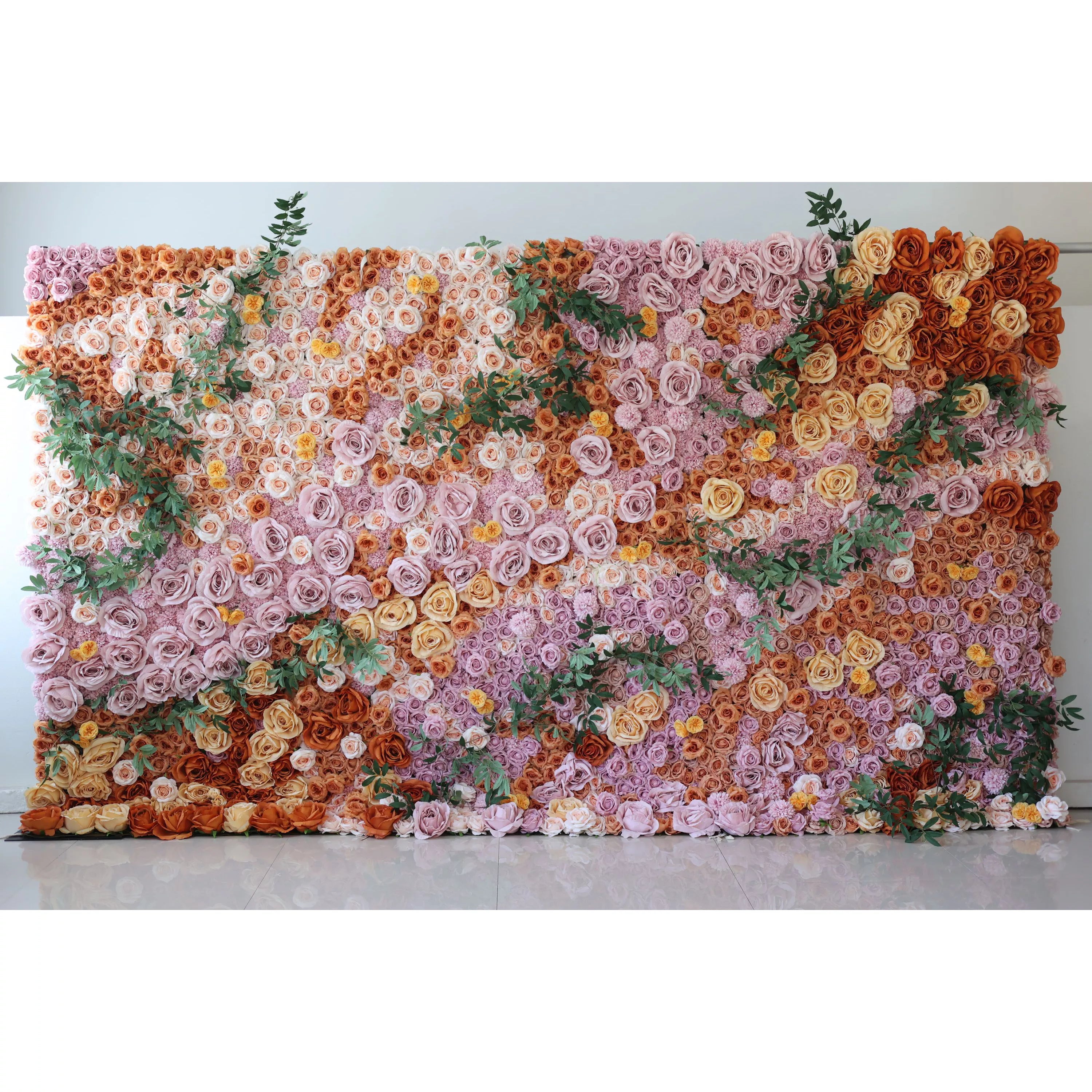 Enhance your space with our lush pink floral wall, boasting a rich blend of roses in warm hues. Ideal for spa settings or events, it offers a touch of elegance and nature-inspired tranquility. A must-have backdrop for any luxurious setting.